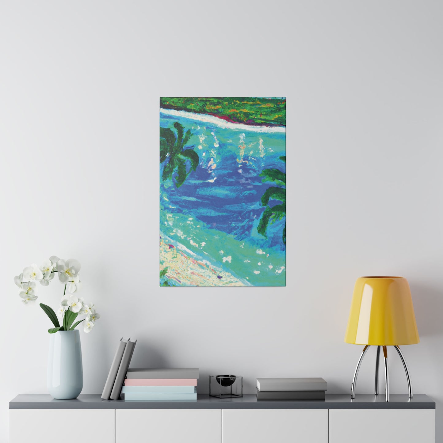 5495D - Bahamas Ocean Painting Print | Bahamas | Ocean | Beach | Poster | Home Decor | Wall Art | Canvas