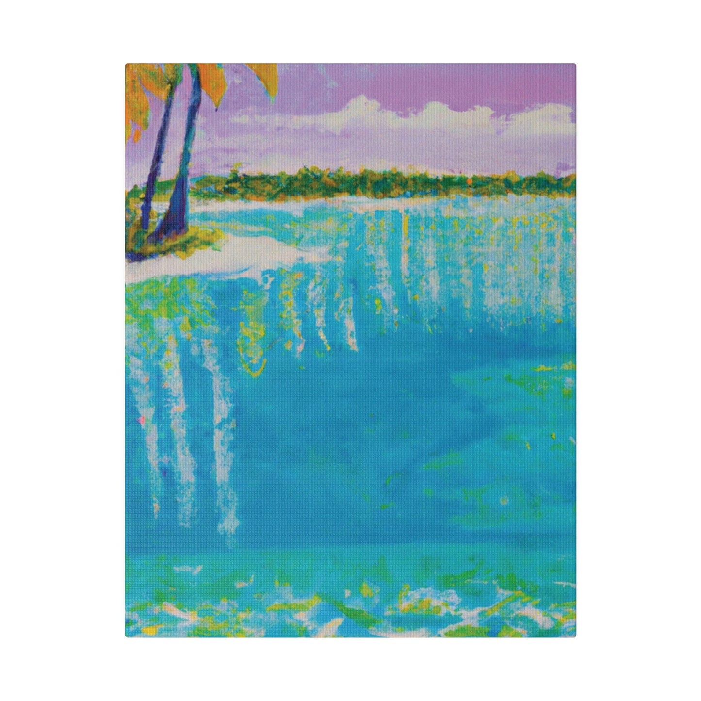 4568K - Bahamas Ocean Painting Print | Bahamas | Ocean | Beach | Poster | Home Decor | Wall Art | Canvas