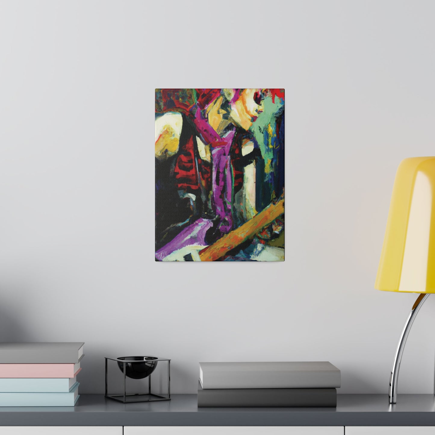 9704G - Rockstar Oil Painting Style Print | Poster | Home Decor | Wall Art | Music Art | Canvas