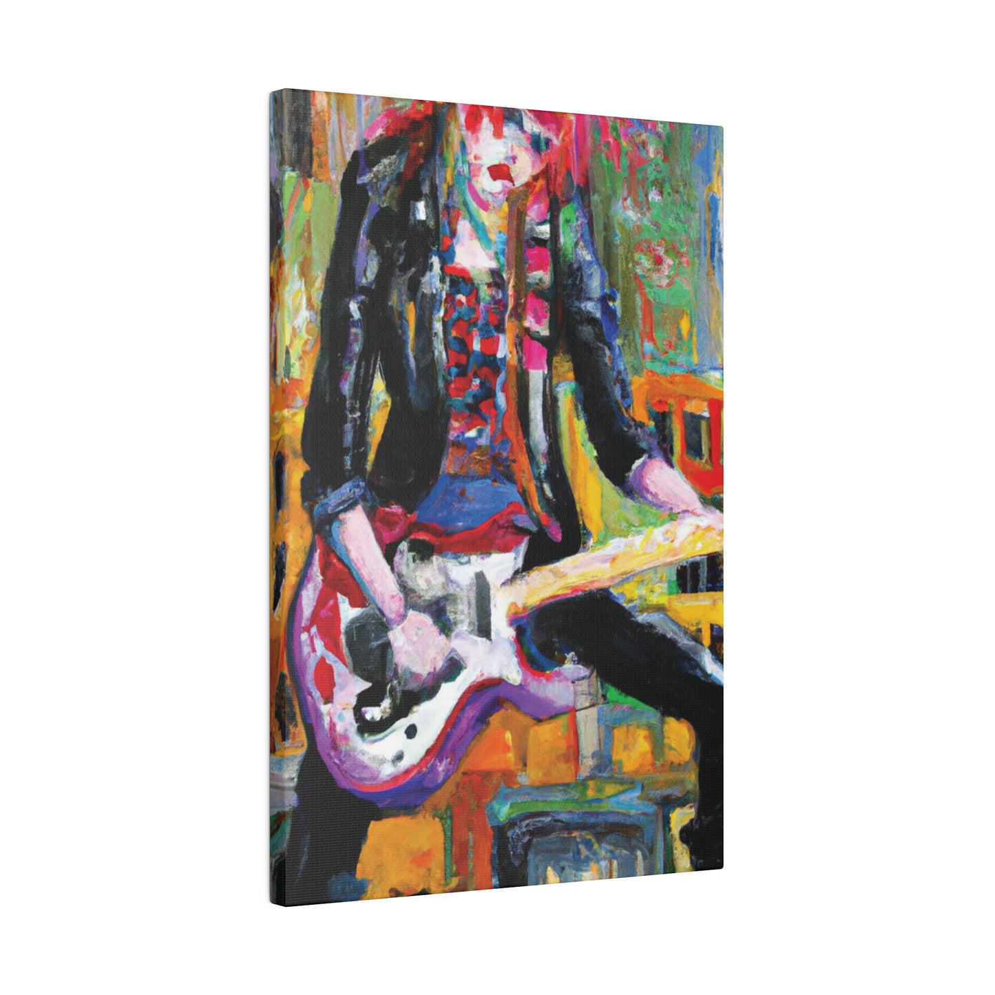 834H - Rockstar Oil Painting Style Print | Poster | Home Decor | Wall Art | Music Art | Canvas