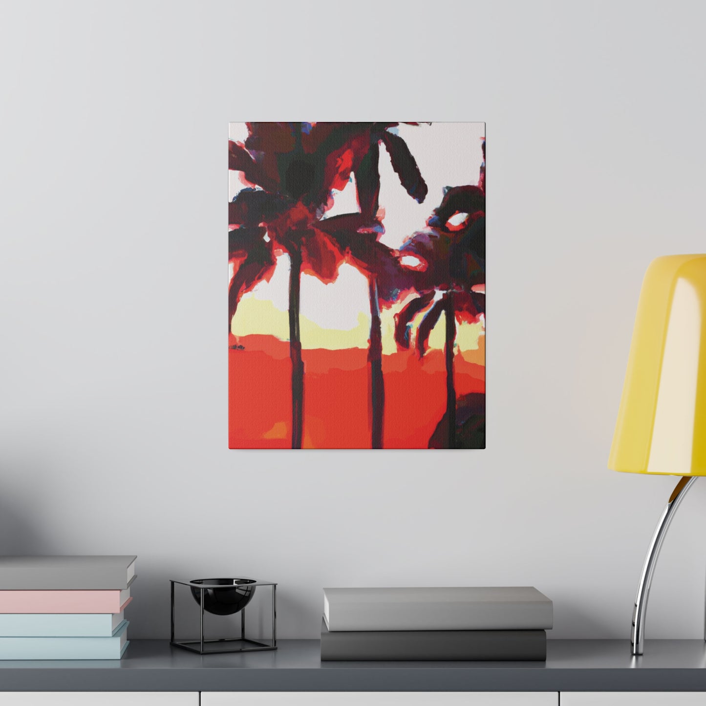 6831K - Miami Beach Sunset Painting Print | Miami | Beach | Sunset | Poster | Home Decor | Wall Art | Canvas