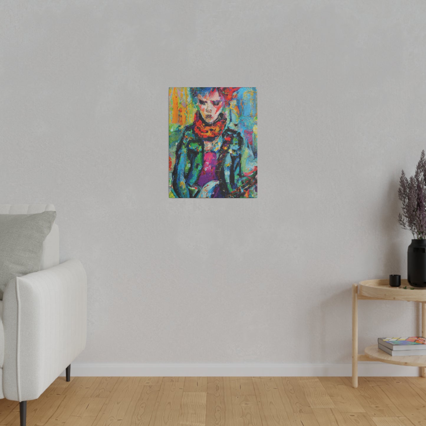9432X - Rockstar Oil Painting Style Print | Poster | Home Decor | Wall Art | Music Art | Canvas