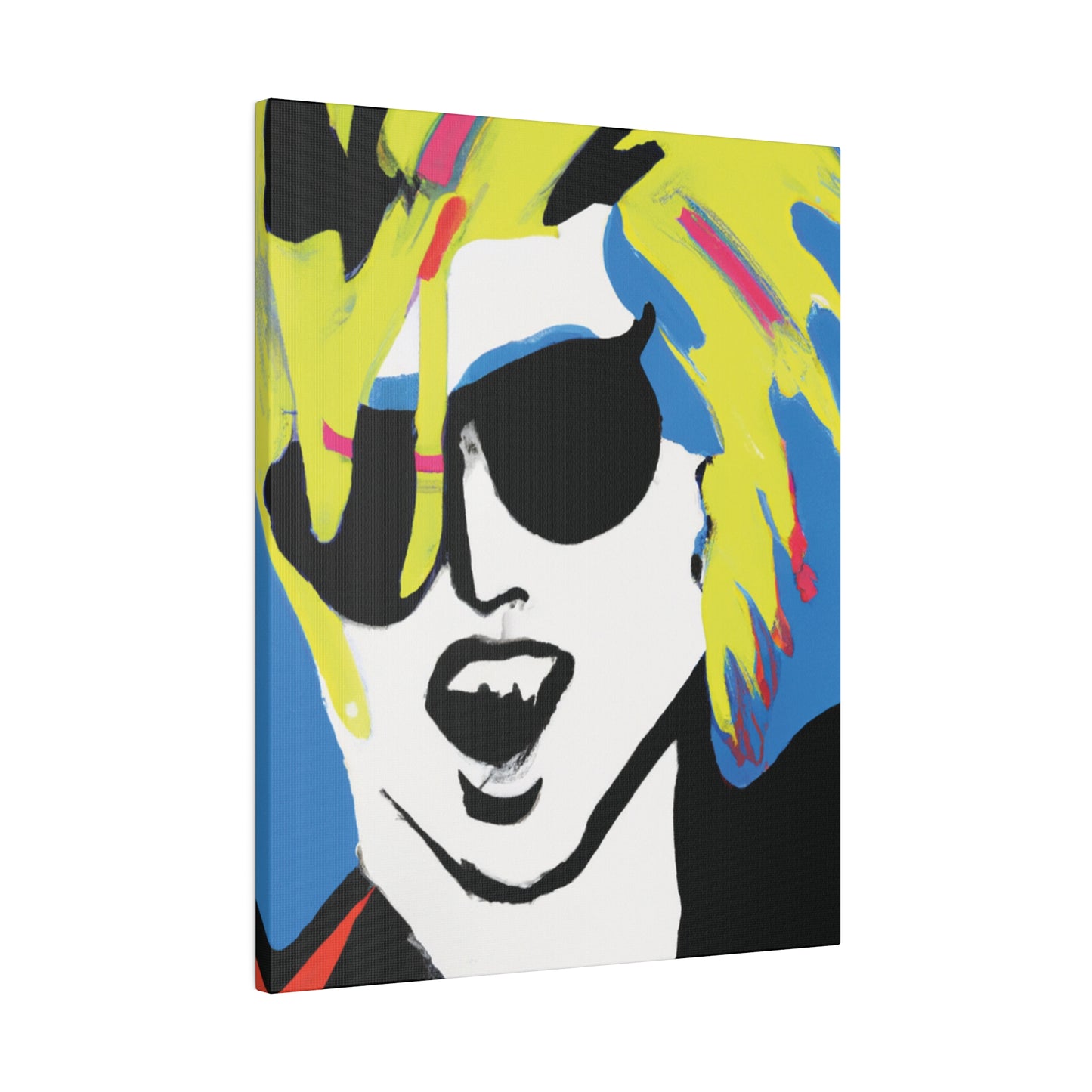 7500X - Rockstar Painting Print | Face | Abstract | Poster | Home Decor | Wall Art | Music Art | Canvas