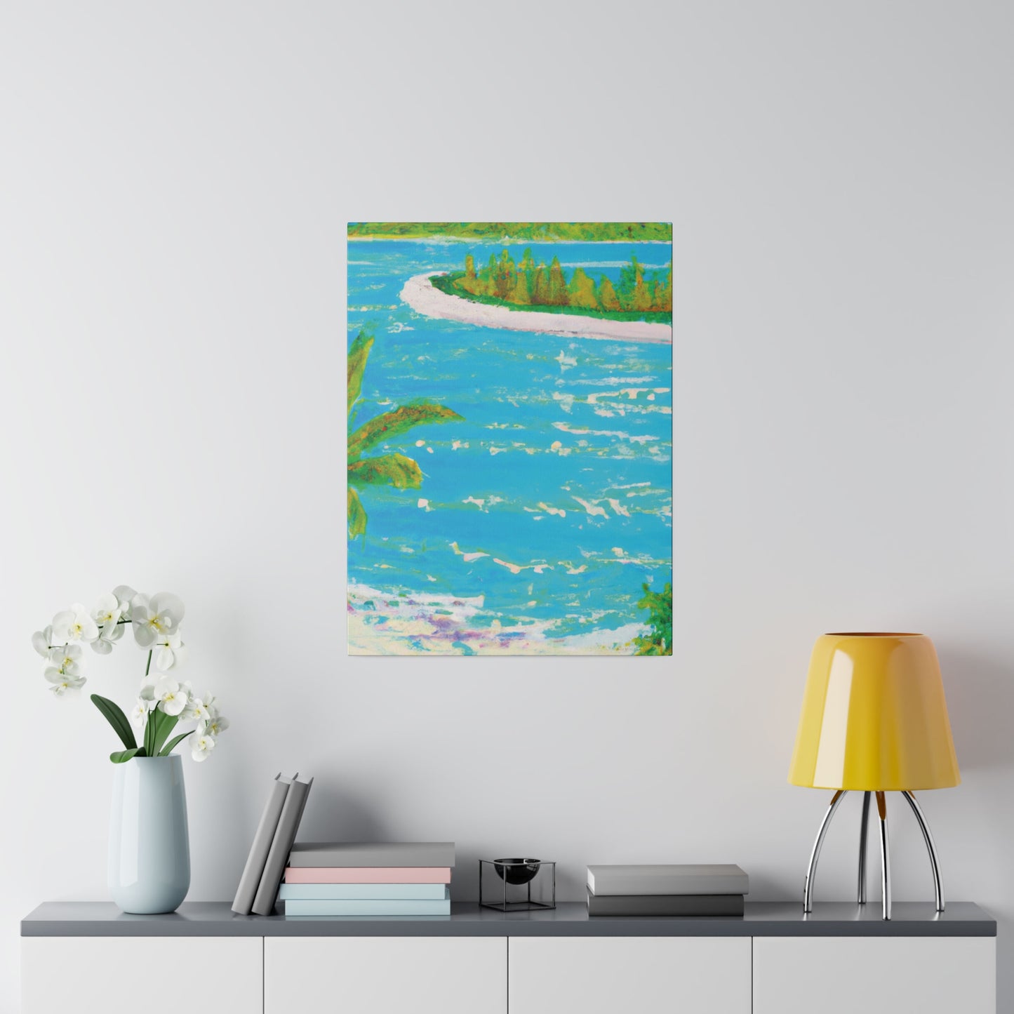 9555G - Bahamas Ocean Painting Print | Bahamas | Ocean | Beach | Poster | Home Decor | Wall Art | Canvas