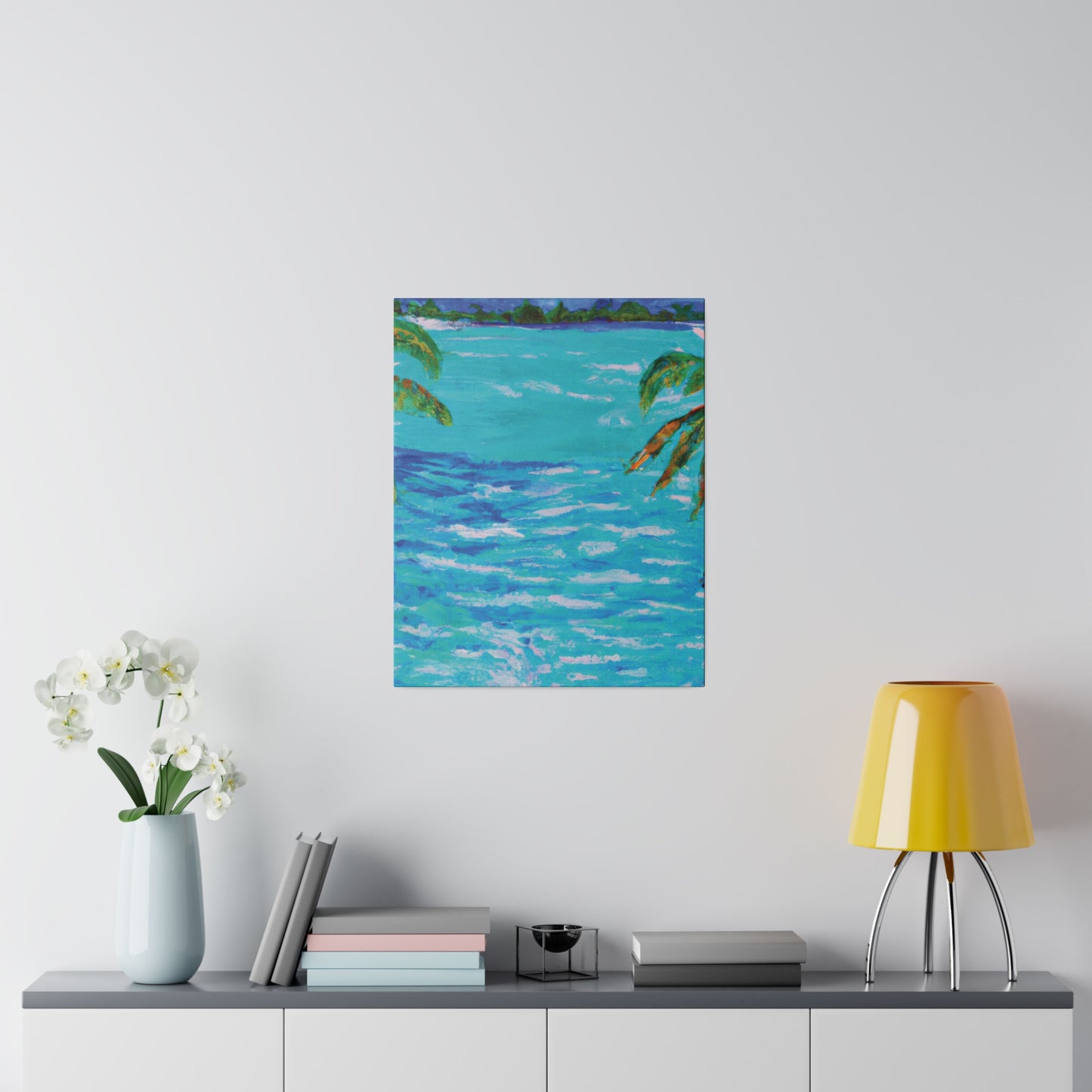 5802L - Bahamas Ocean Painting Print | Bahamas | Ocean | Beach | Poster | Home Decor | Wall Art | Canvas