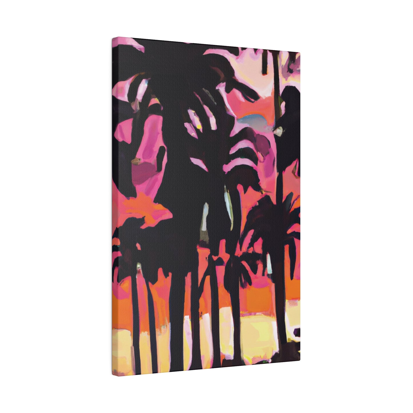 8741N - Miami Beach Sunset Painting Print | Miami | Beach | Sunset | Poster | Home Decor | Wall Art | Canvas
