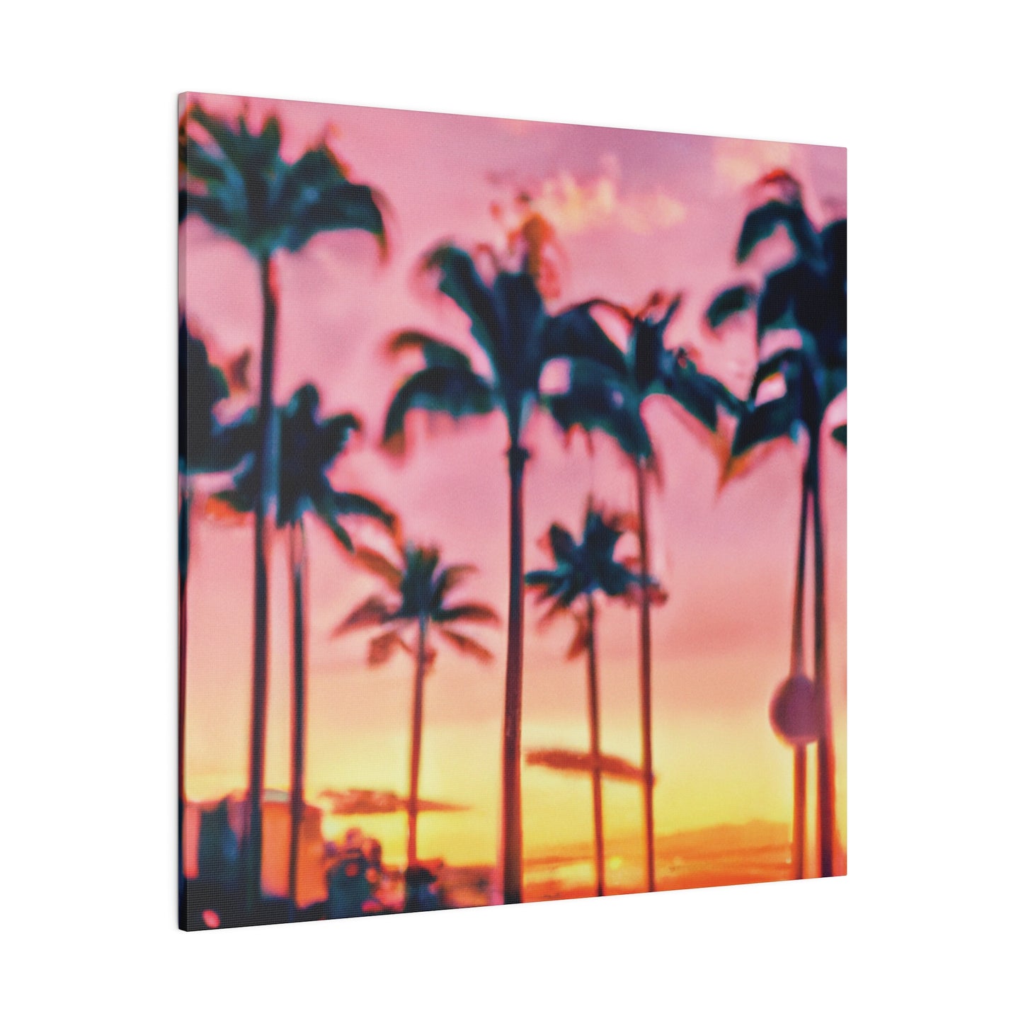 8183G - Miami Beach Sunset Painting Print | Miami | Beach | Sunset | Poster | Home Decor | Wall Art | Canvas