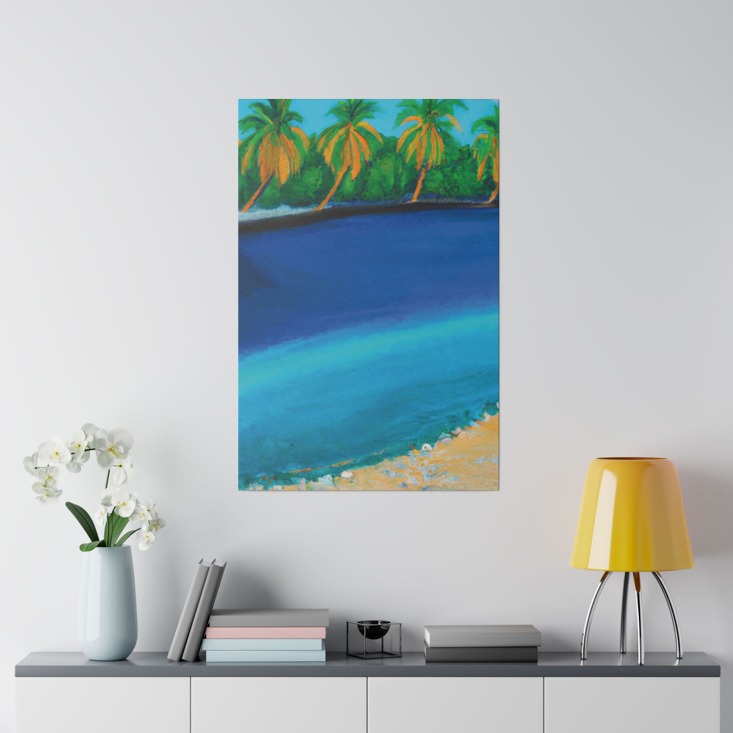 4195T - Bahamas Ocean Painting Print | Bahamas | Ocean | Beach | Poster | Home Decor | Wall Art | Canvas