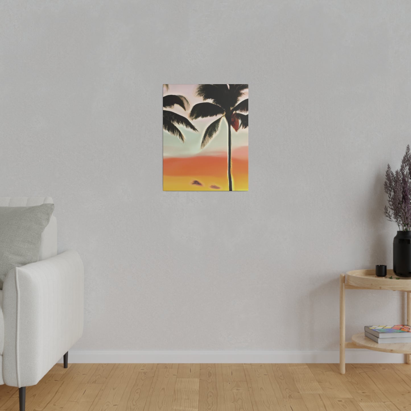 8646K - Miami Beach Sunset Painting Print | Miami | Beach | Sunset | Poster | Home Decor | Wall Art | Canvas