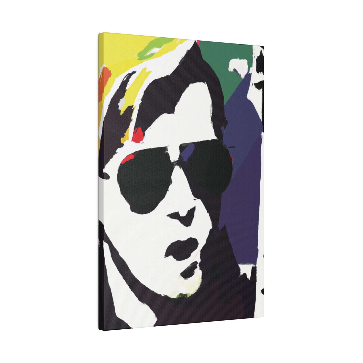3723C - Rockstar Painting Print | Face | Abstract | Poster | Home Decor | Wall Art | Music Art | Canvas