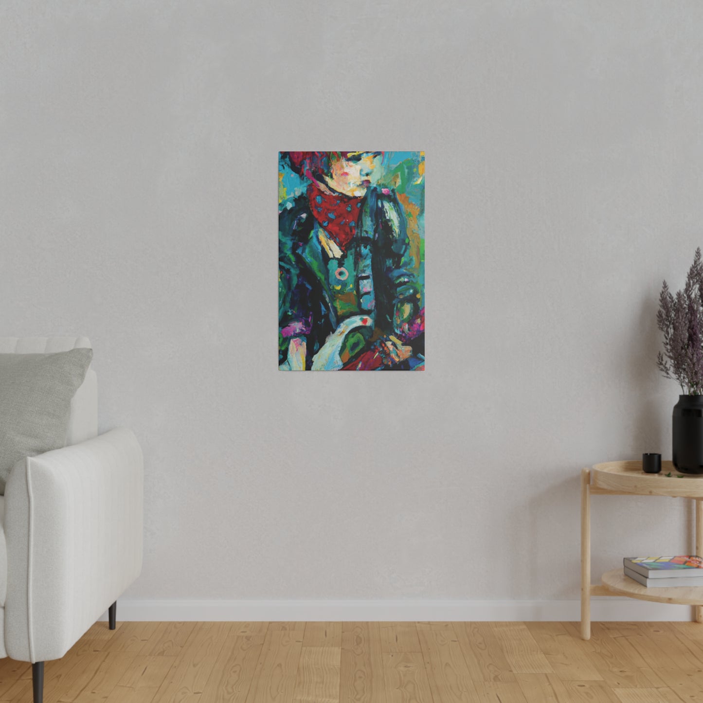 7263A - Rockstar Oil Painting Style Print | Poster | Home Decor | Wall Art | Music Art | Canvas