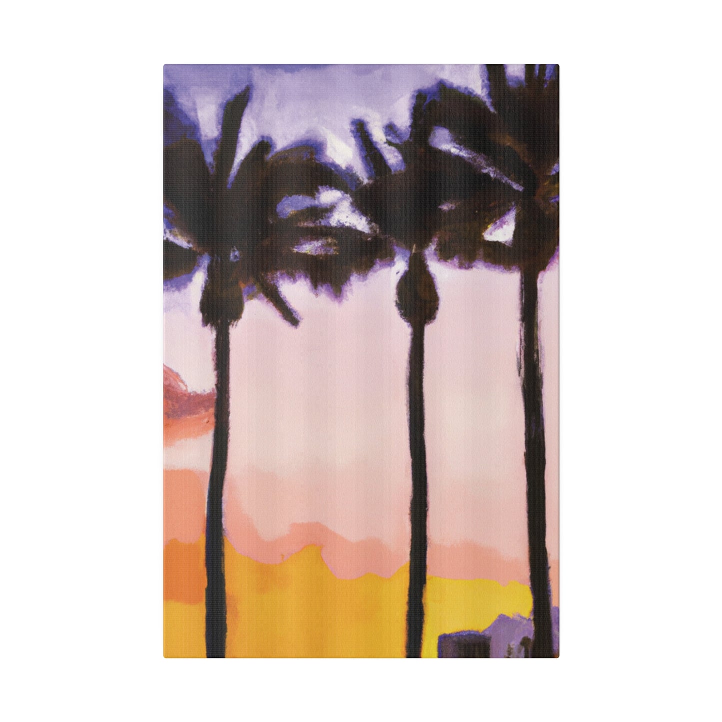 9366G - Miami Beach Sunset Painting Print | Miami | Beach | Sunset | Poster | Home Decor | Wall Art | Canvas