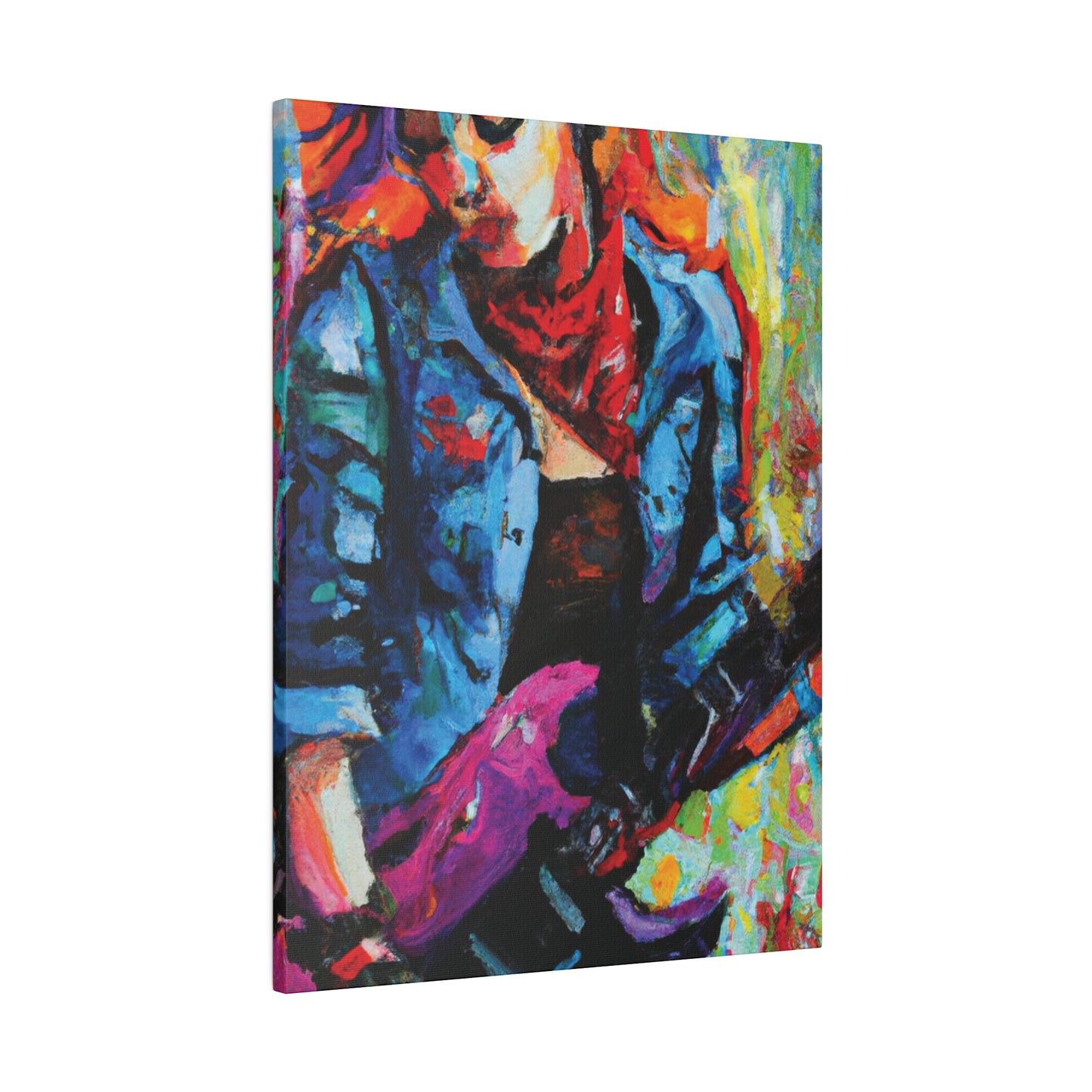 9531Q - Rockstar Oil Painting Style Print | Poster | Home Decor | Wall Art | Music Art | Canvas