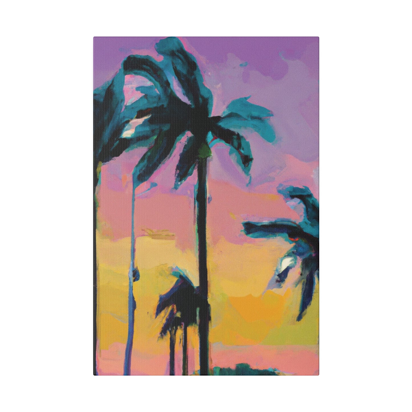 510K - Miami Beach Sunset Painting Print | Miami | Beach | Sunset | Poster | Home Decor | Wall Art | Canvas