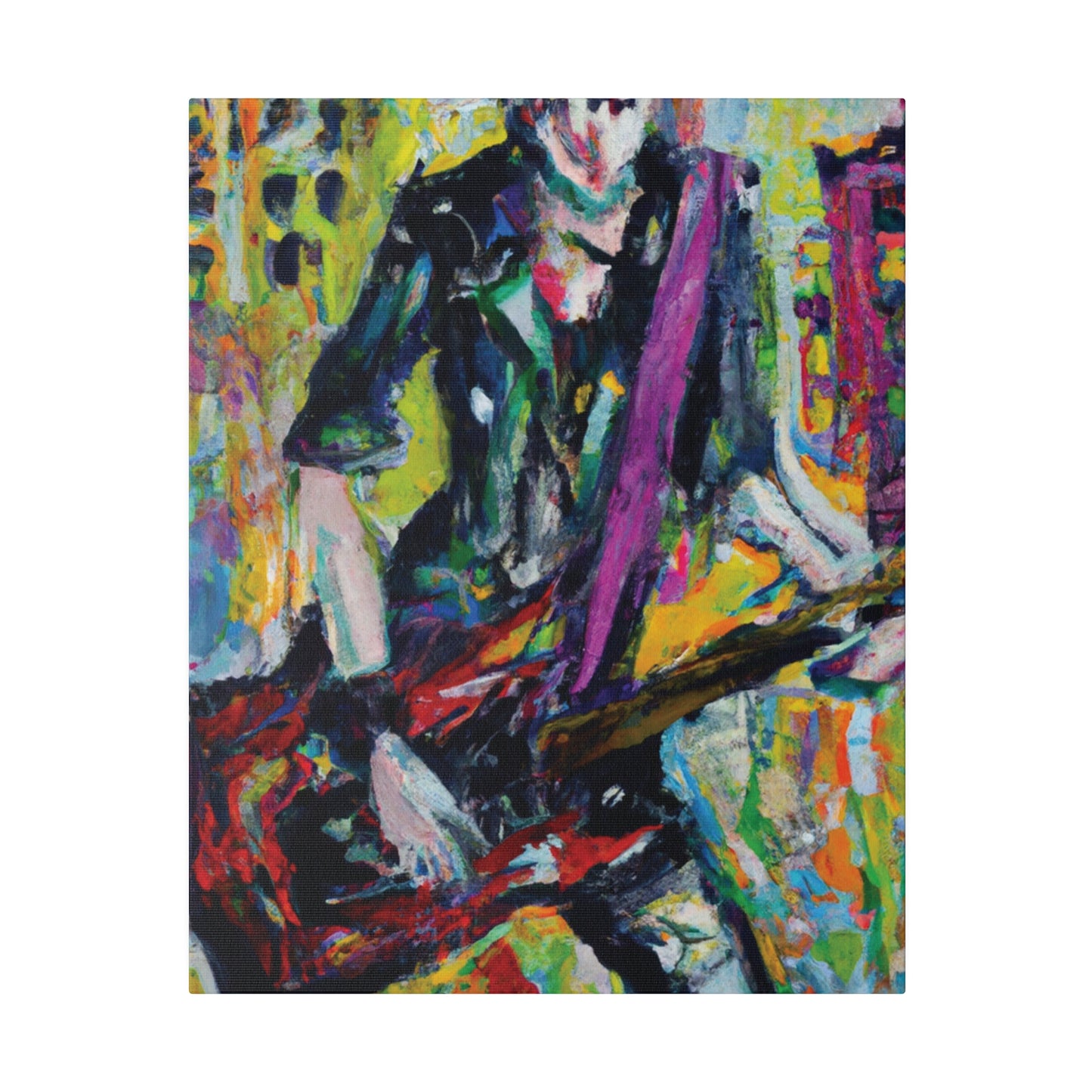 5521G - Rockstar Oil Painting Style Print | Poster | Home Decor | Wall Art | Music Art | Canvas