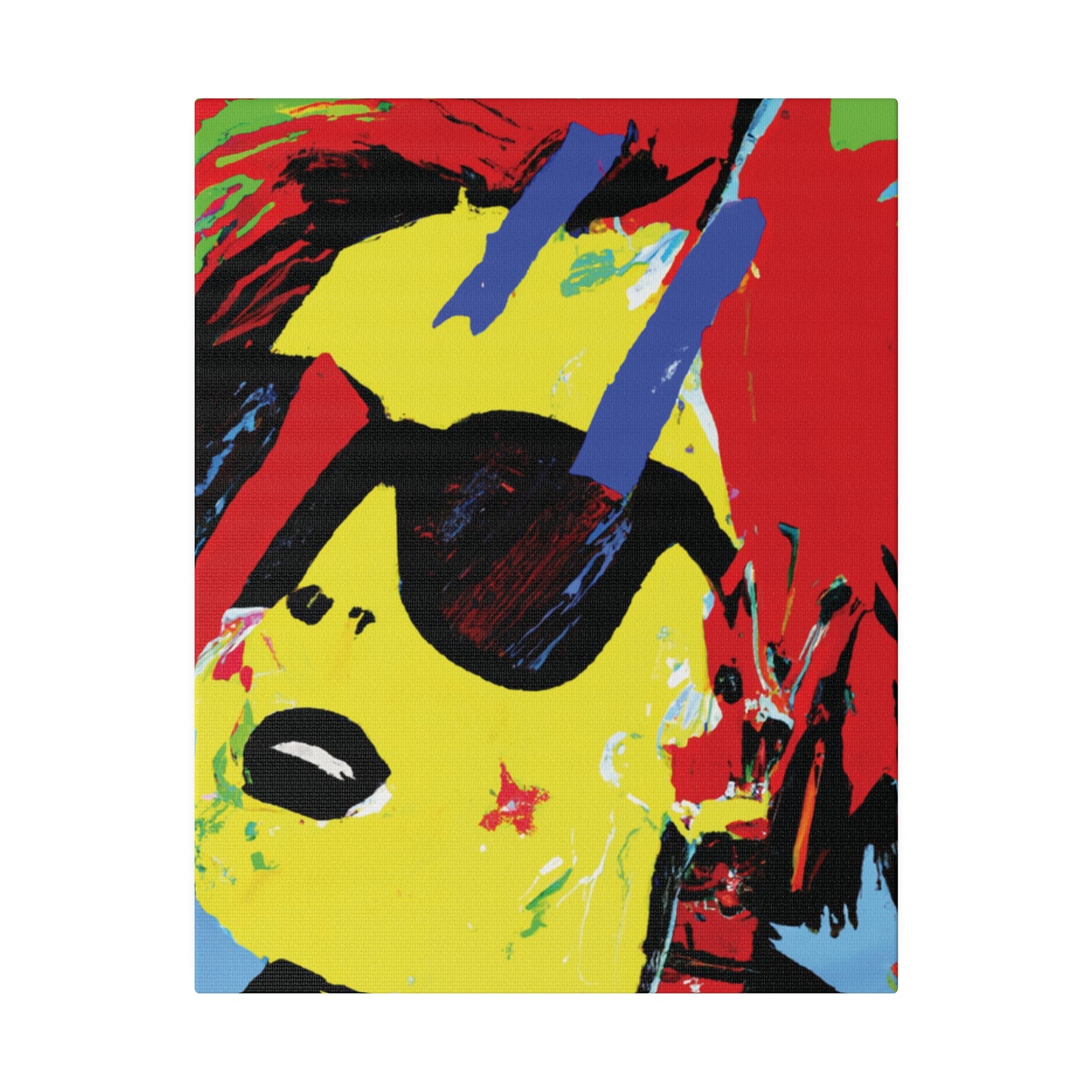 7482U - Rockstar Painting Print | Face | Abstract | Poster | Home Decor | Wall Art | Music Art | Canvas