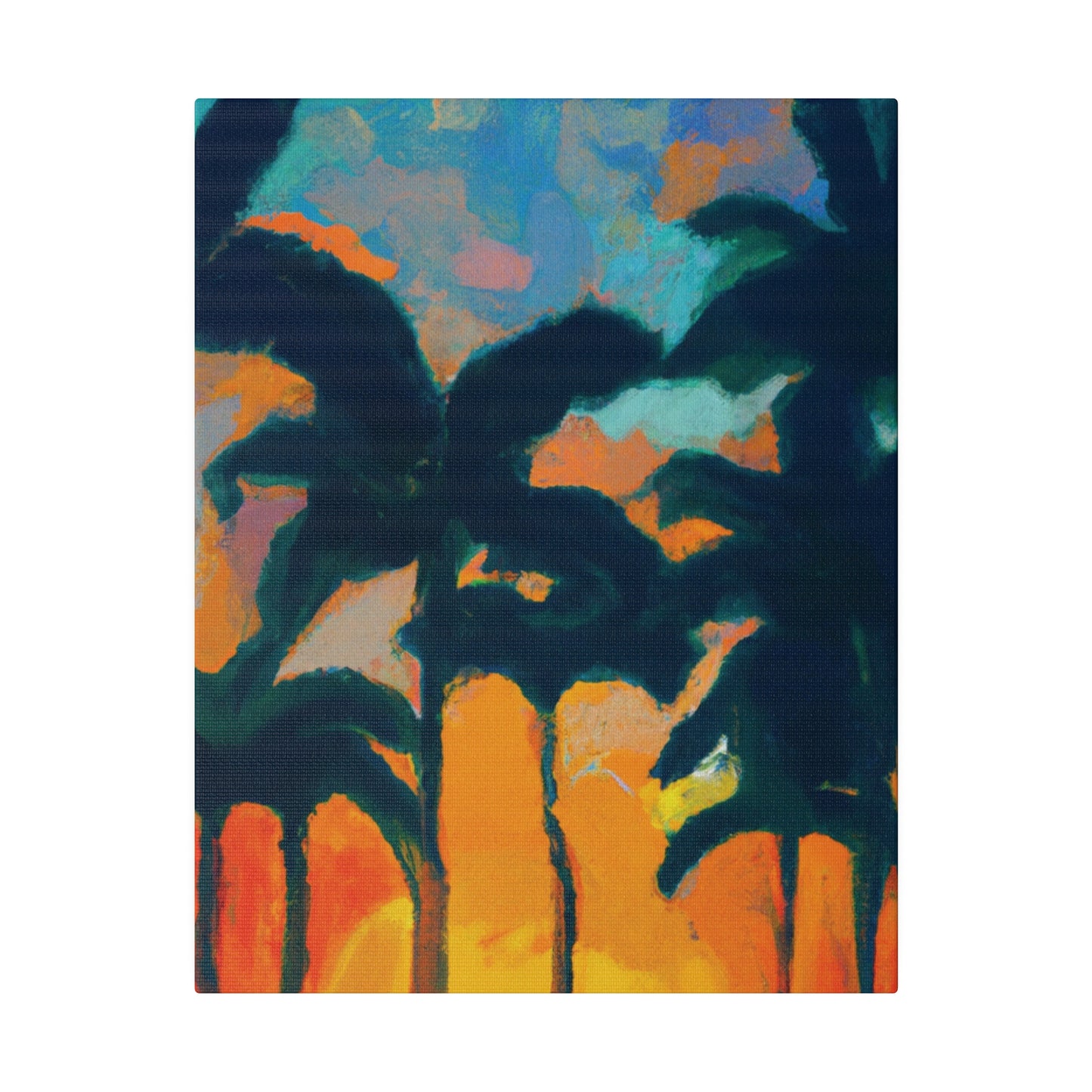 6877B - Miami Beach Sunset Painting Print | Miami | Beach | Sunset | Poster | Home Decor | Wall Art | Canvas