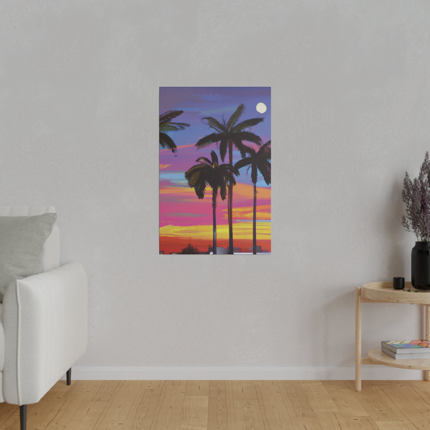 4360Y - Miami Beach Sunset Painting Print | Miami | Beach | Sunset | Poster | Home Decor | Wall Art | Canvas