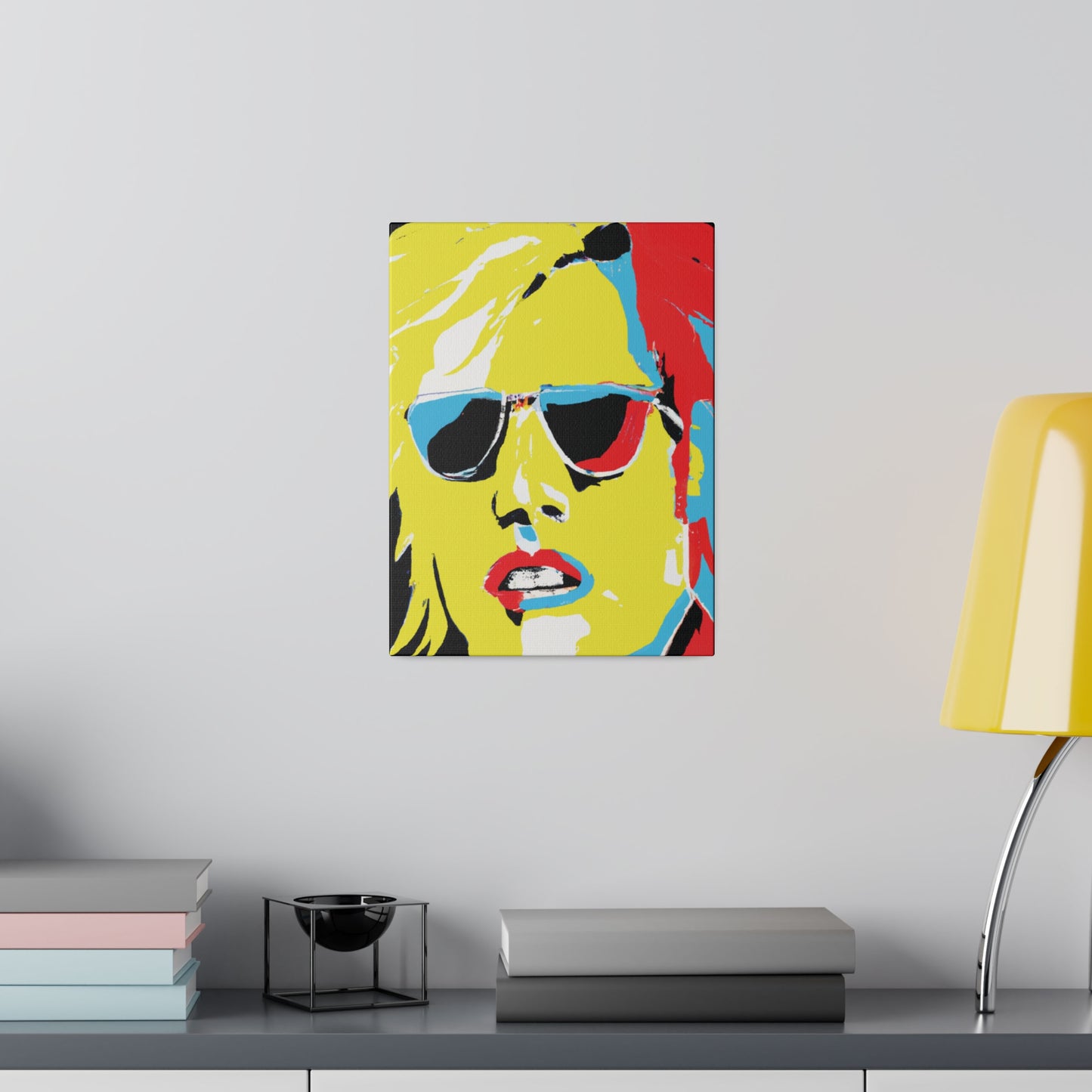 7436R - Rockstar Painting Print | Face | Abstract | Poster | Home Decor | Wall Art | Music Art | Canvas