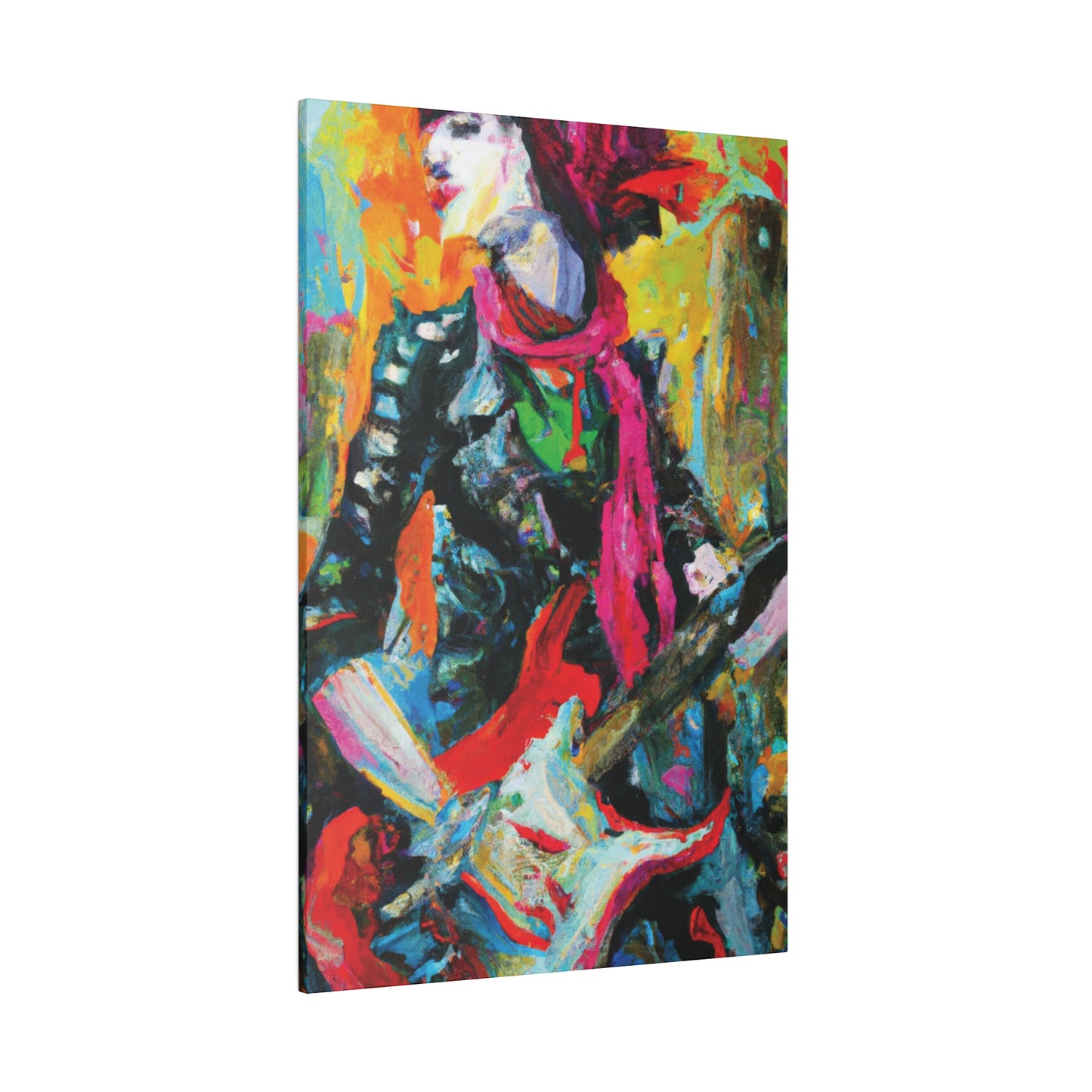 8579X - Rockstar Oil Painting Style Print | Poster | Home Decor | Wall Art | Music Art | Canvas