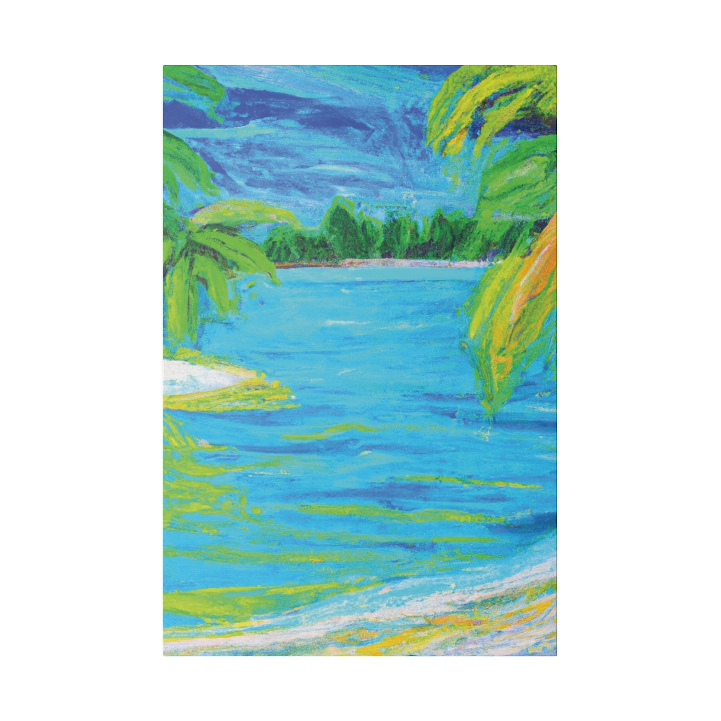9709k - Bahamas Ocean Painting Print | Bahamas | Ocean | Beach | Poster | Home Decor | Wall Art | Canvas