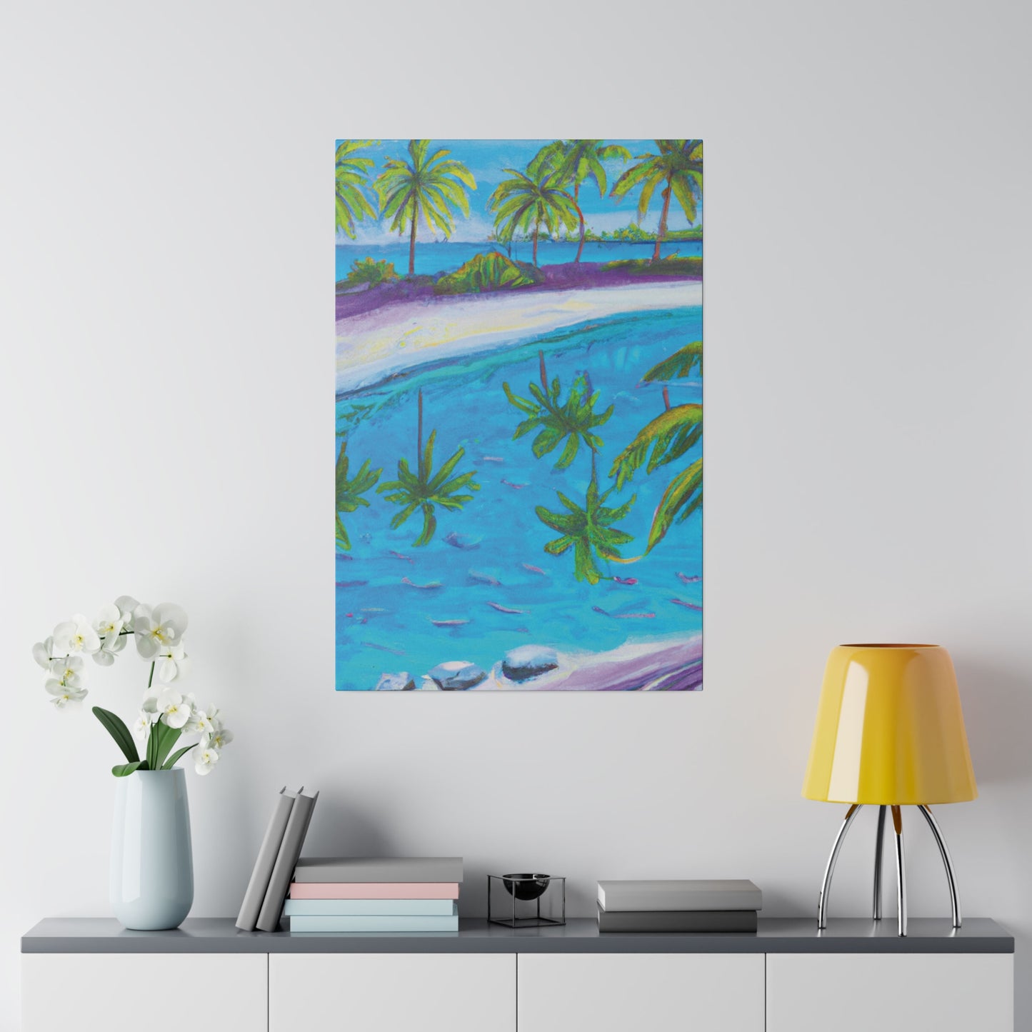 9138P - Bahamas Ocean Painting Print | Bahamas | Ocean | Beach | Poster | Home Decor | Wall Art | Canvas