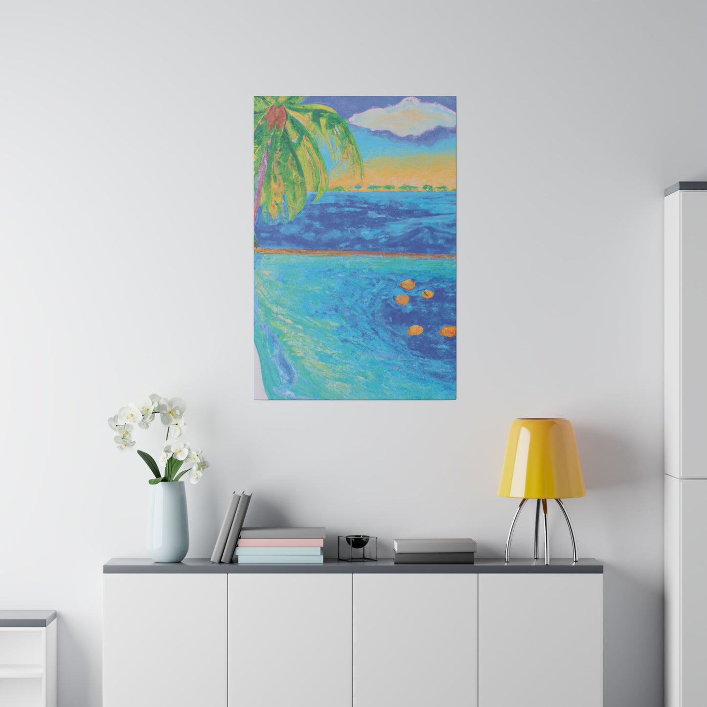 4268O - Bahamas Ocean Painting Print | Bahamas | Ocean | Beach | Poster | Home Decor | Wall Art | Canvas