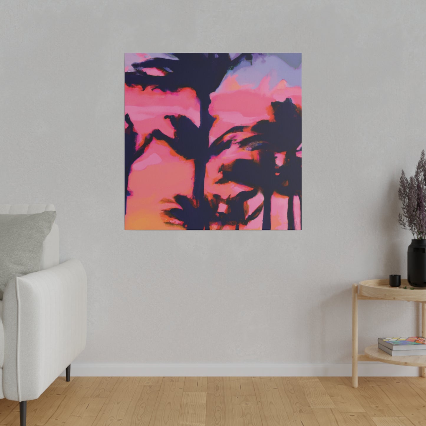 7993P - Miami Beach Sunset Painting Print | Miami | Beach | Sunset | Poster | Home Decor | Wall Art | Canvas