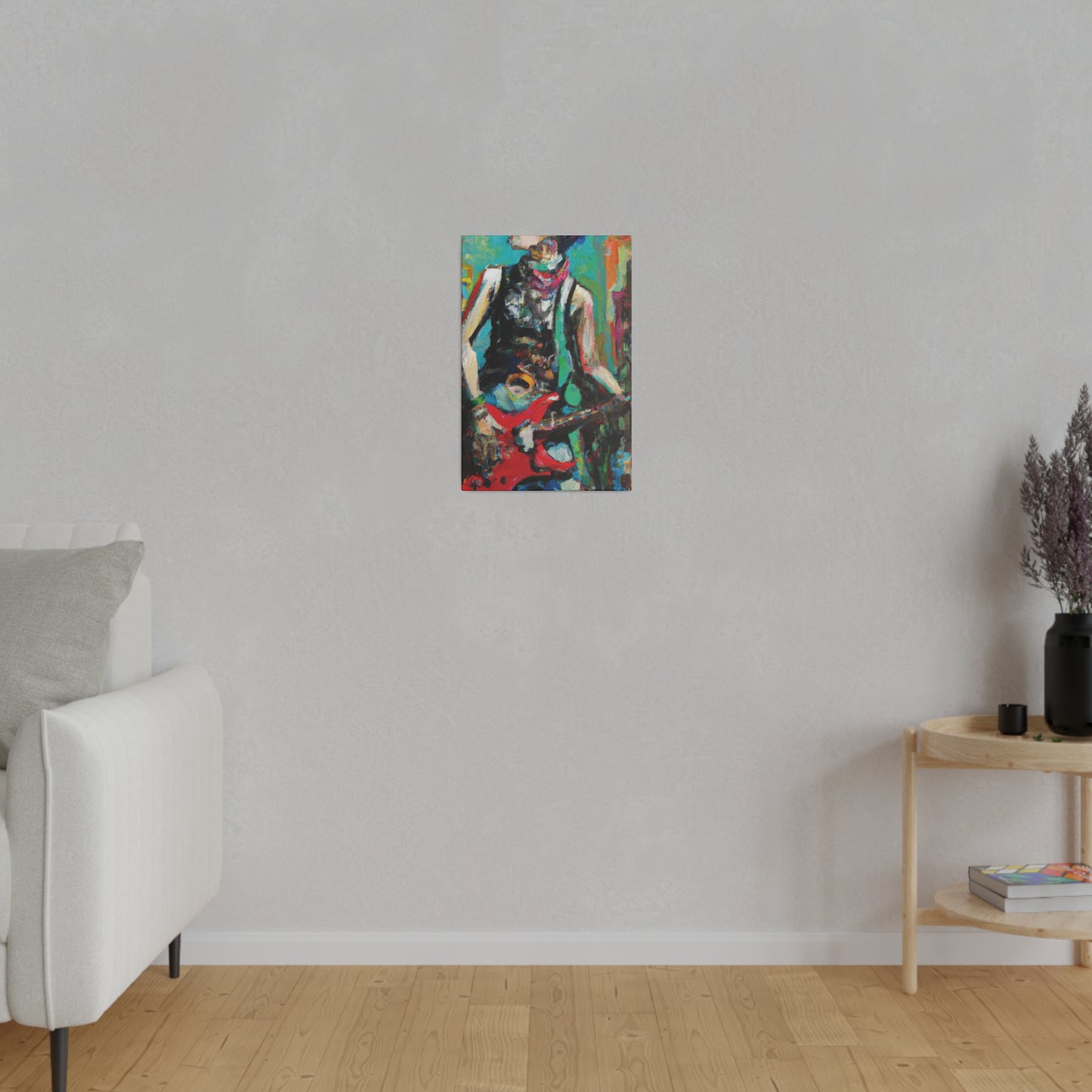 9287Z - Rockstar Oil Painting Style Print | Poster | Home Decor | Wall Art | Music Art | Canvas