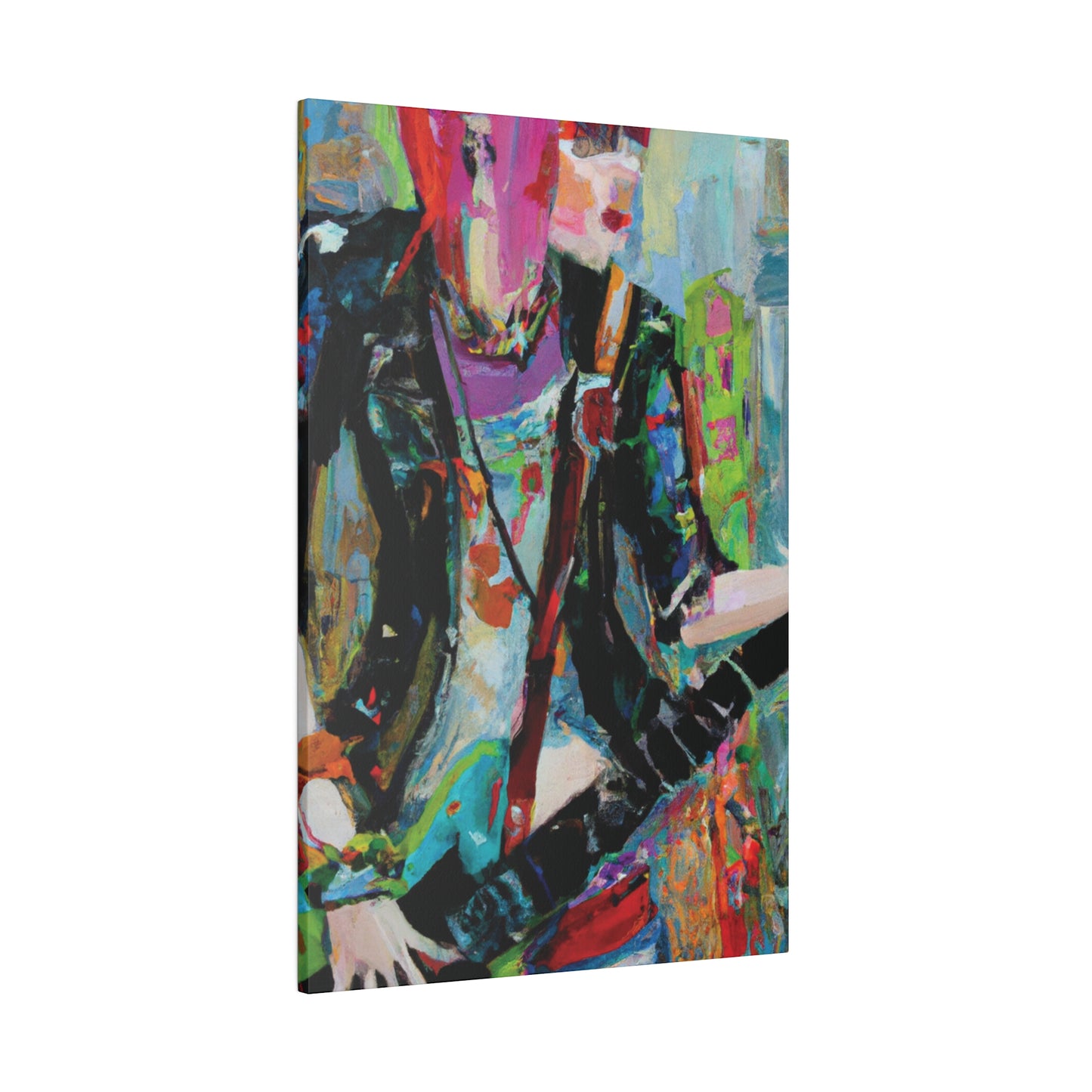 745O - Rockstar Oil Painting Style Print | Poster | Home Decor | Wall Art | Music Art | Canvas