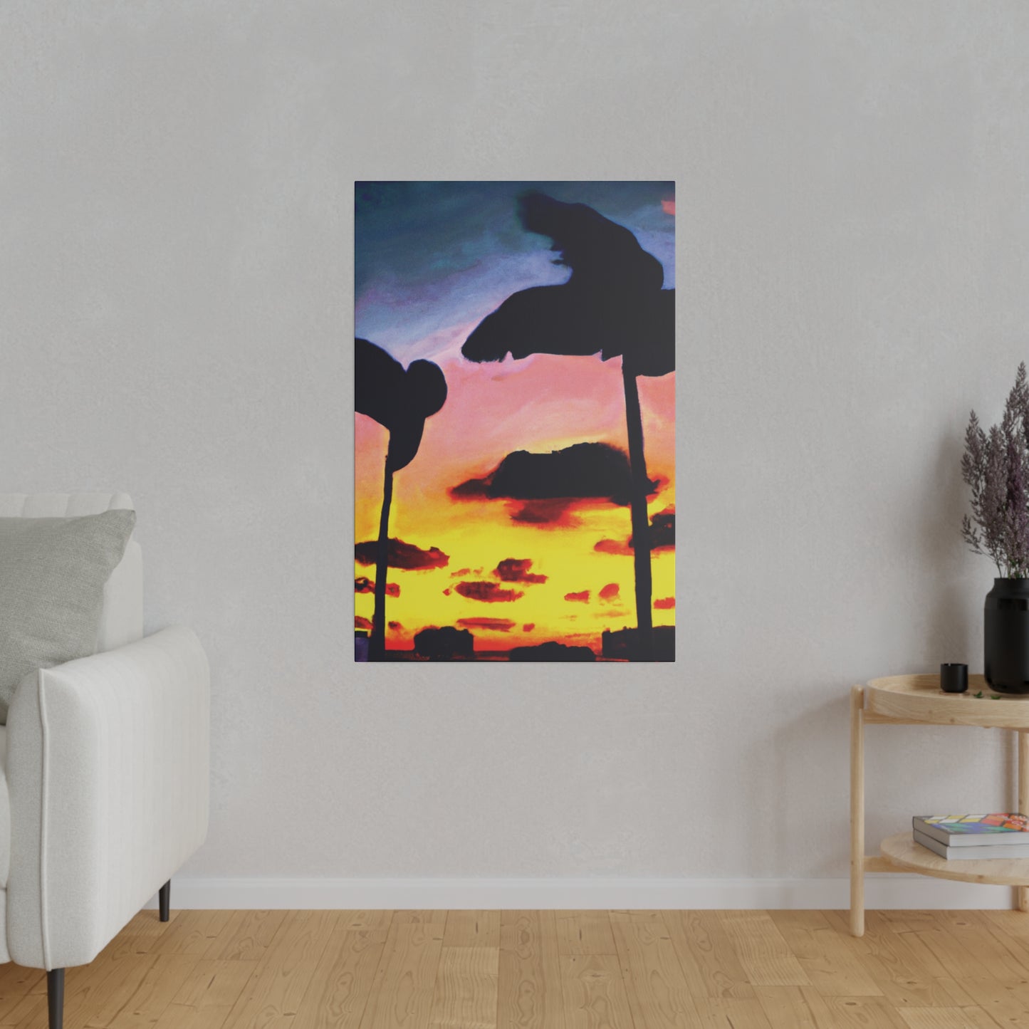 7515G - Miami Beach Sunset Painting Print | Miami | Beach | Sunset | Poster | Home Decor | Wall Art | Canvas