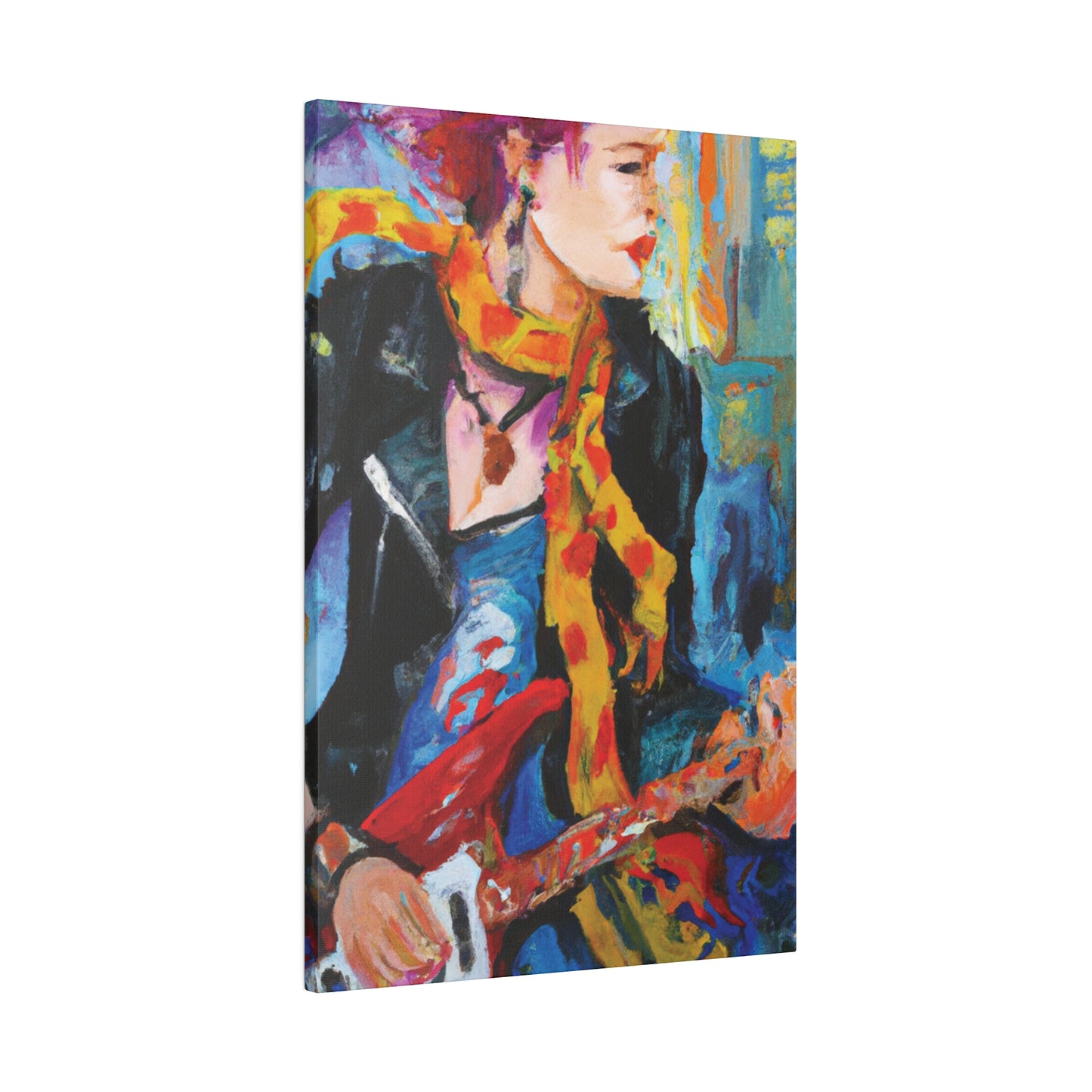 6234X - Rockstar Oil Painting Style Print | Poster | Home Decor | Wall Art | Music Art | Canvas