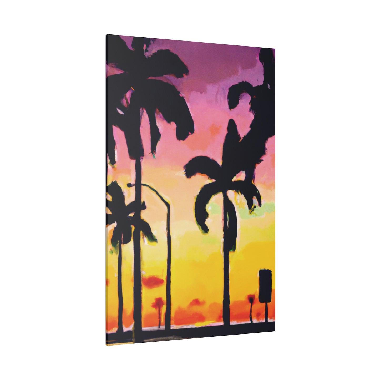 1792J - Miami Beach Sunset Painting Print | Miami | Beach | Sunset | Poster | Home Decor | Wall Art | Canvas