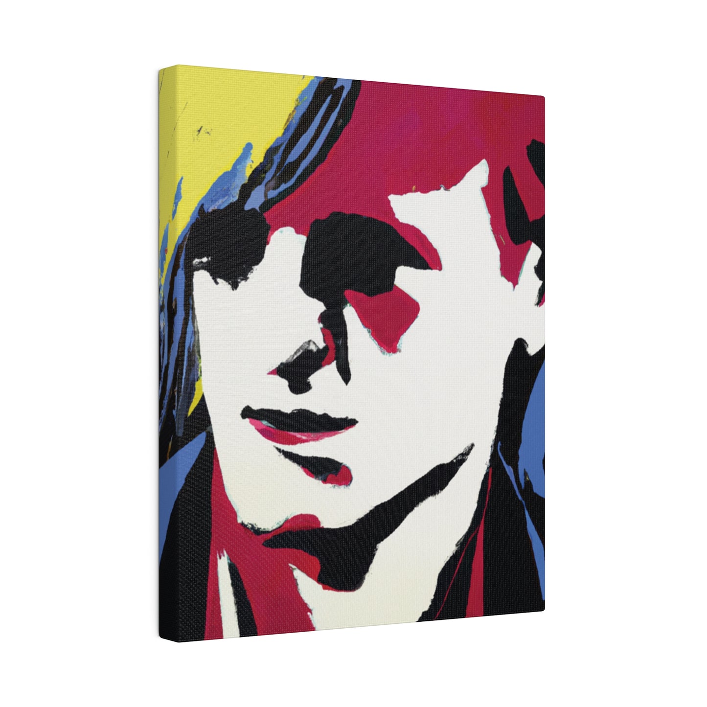 8246E - Rockstar Painting Print | Face | Abstract | Poster | Home Decor | Wall Art | Music Art | Canvas