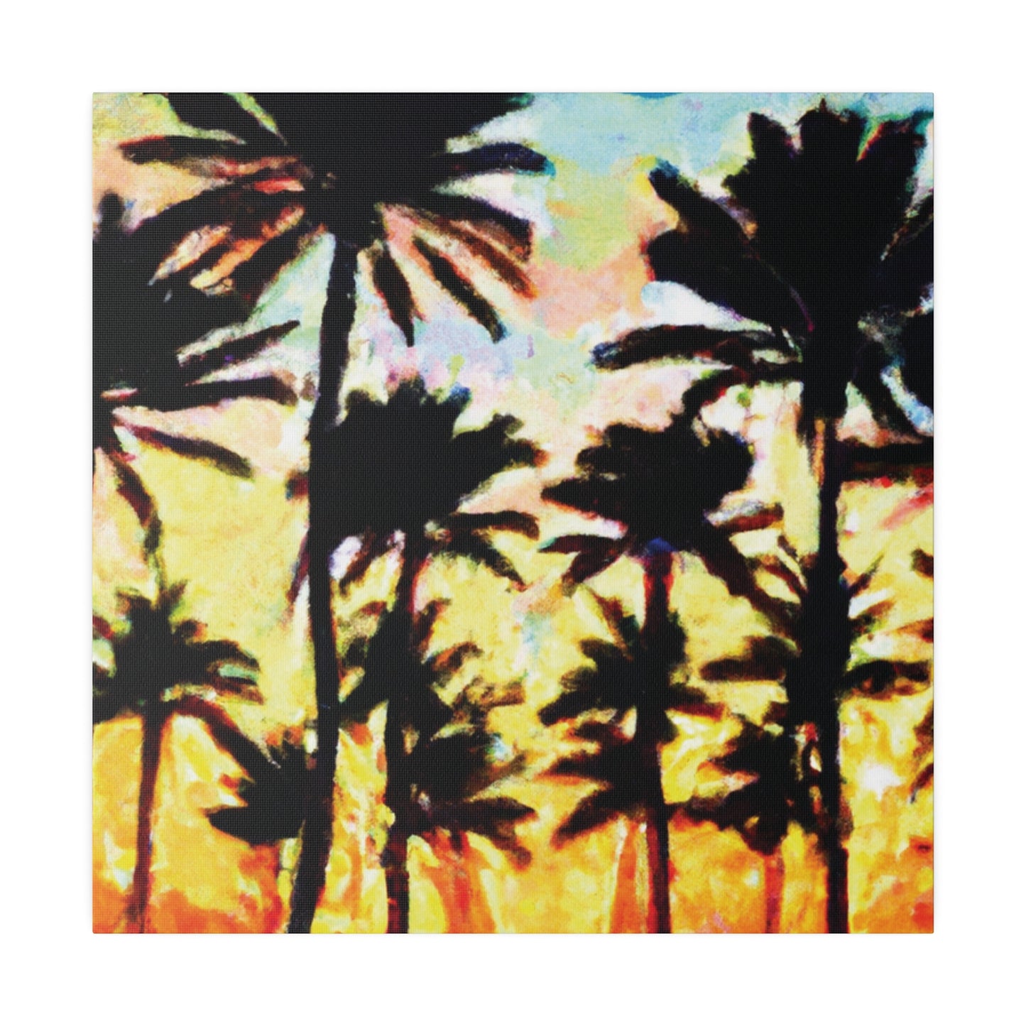 4555V - Miami Beach Sunset Painting Print | Miami | Beach | Sunset | Poster | Home Decor | Wall Art | Canvas