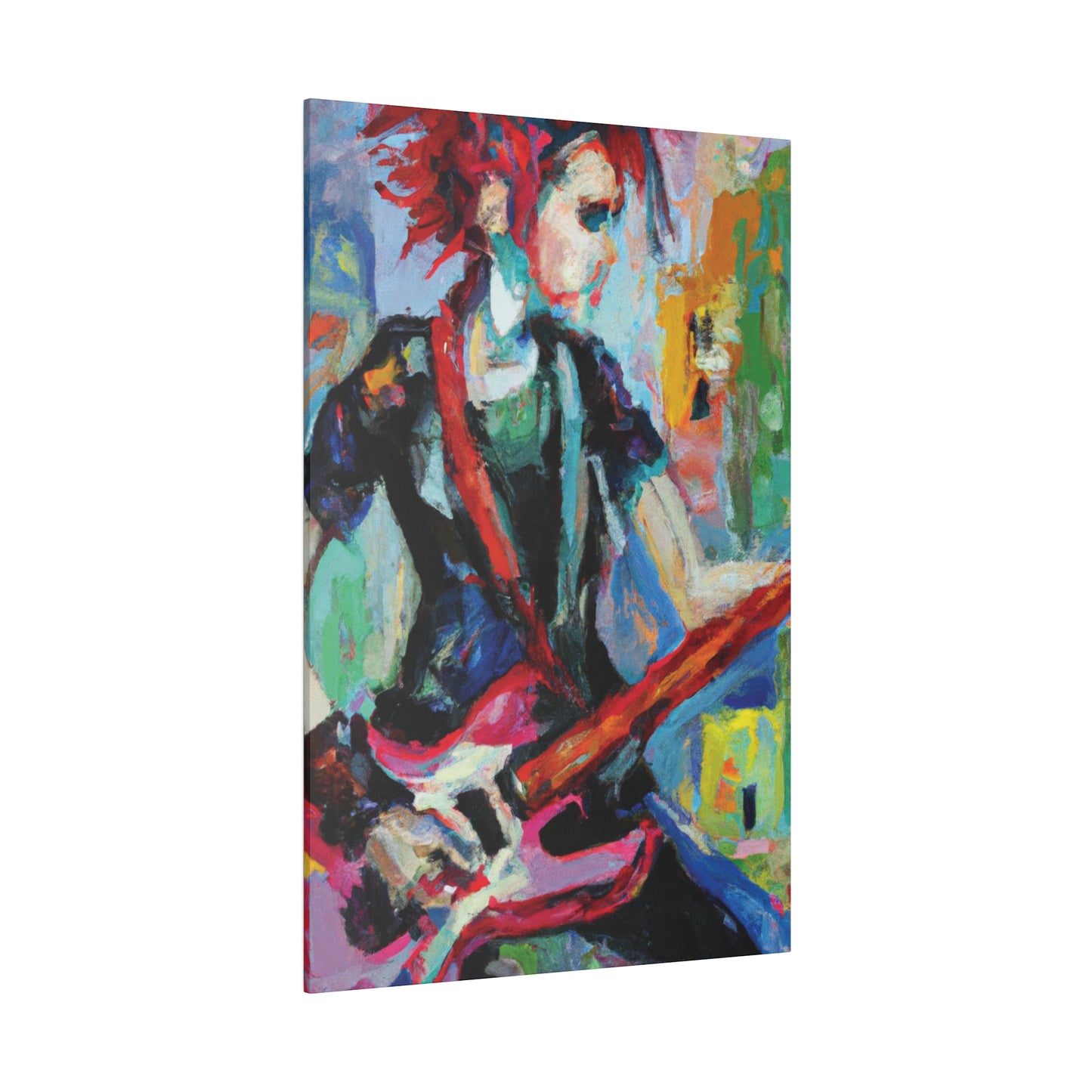 7837X - Rockstar Oil Painting Style Print | Poster | Home Decor | Wall Art | Music Art | Canvas