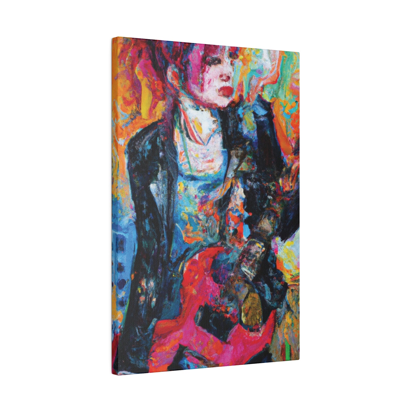 6278X - Rockstar Oil Painting Style Print | Poster | Home Decor | Wall Art | Music Art | Canvas