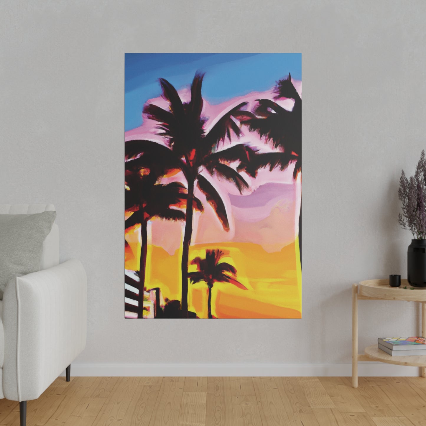 742X - Miami Beach Sunset Painting Print | Miami | Beach | Sunset | Poster | Home Decor | Wall Art | Canvas