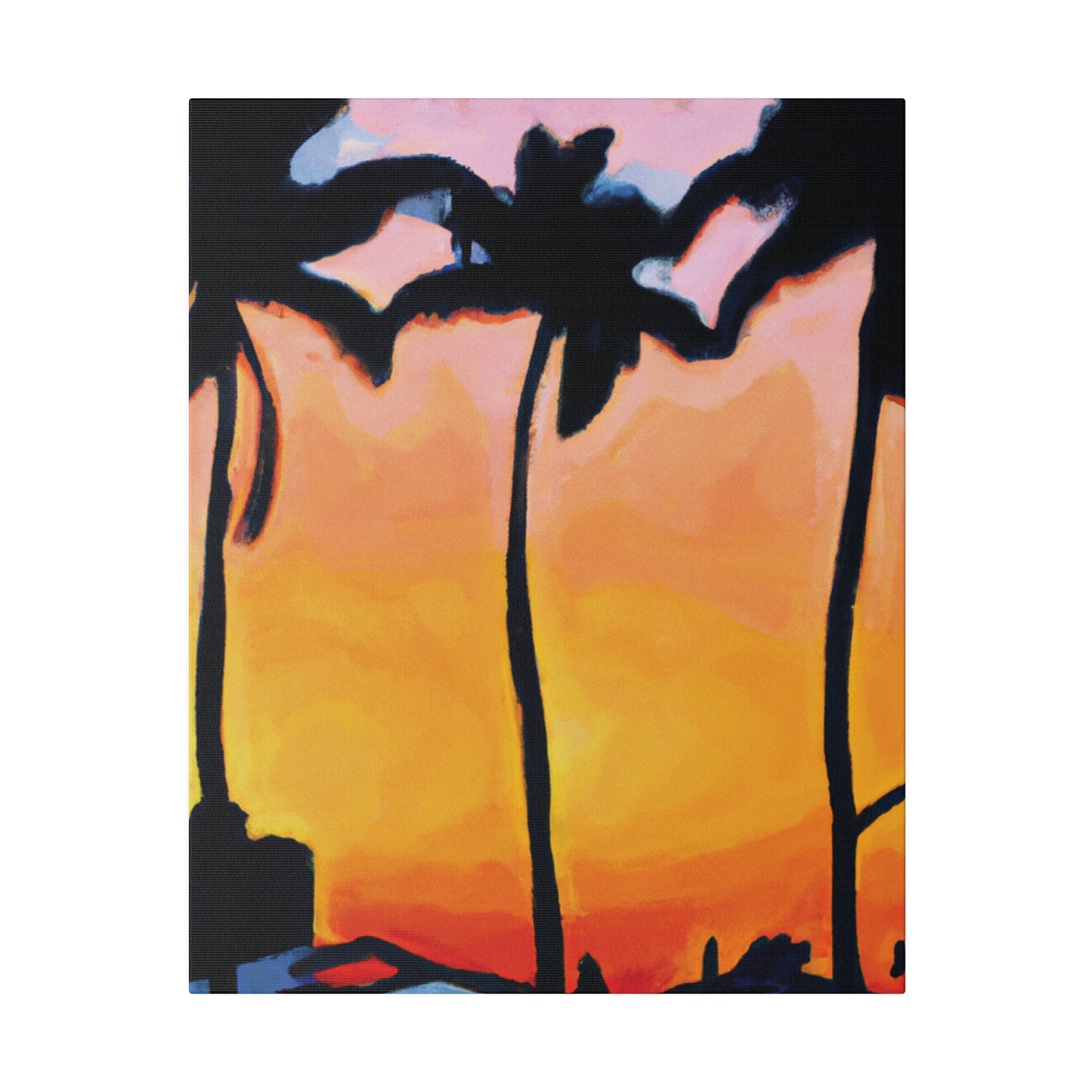 9545F - Miami Beach Sunset Painting Print | Miami | Beach | Sunset | Poster | Home Decor | Wall Art | Canvas