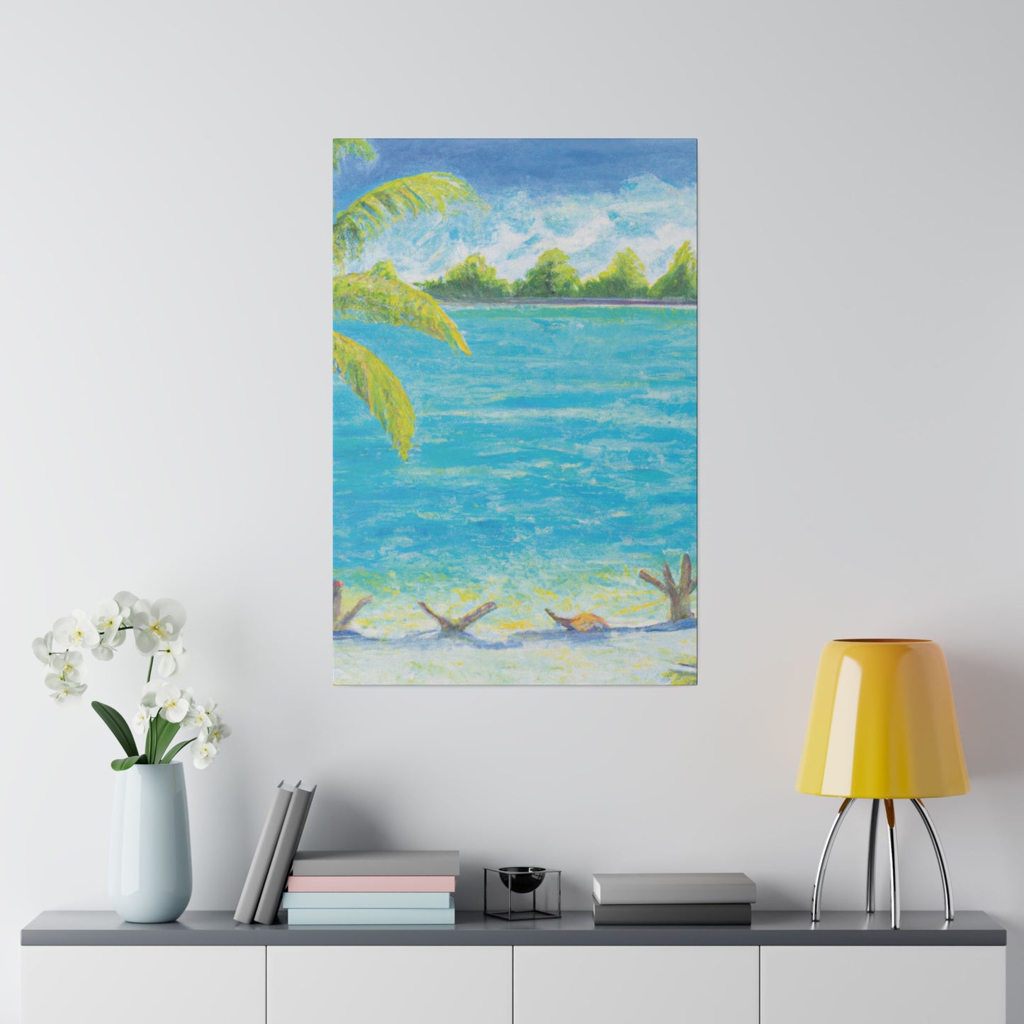 3007D - Bahamas Ocean Painting Print | Bahamas | Ocean | Beach | Poster | Home Decor | Wall Art | Canvas