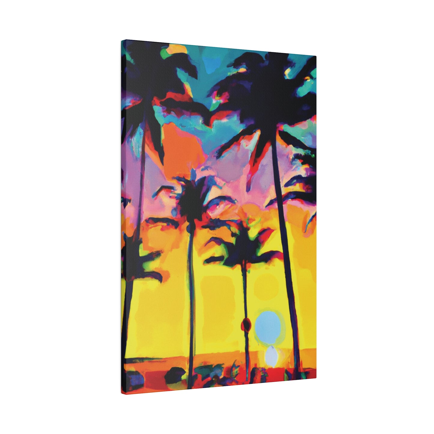 108K - Miami Beach Sunset Painting Print | Miami | Beach | Sunset | Poster | Home Decor | Wall Art | Canvas