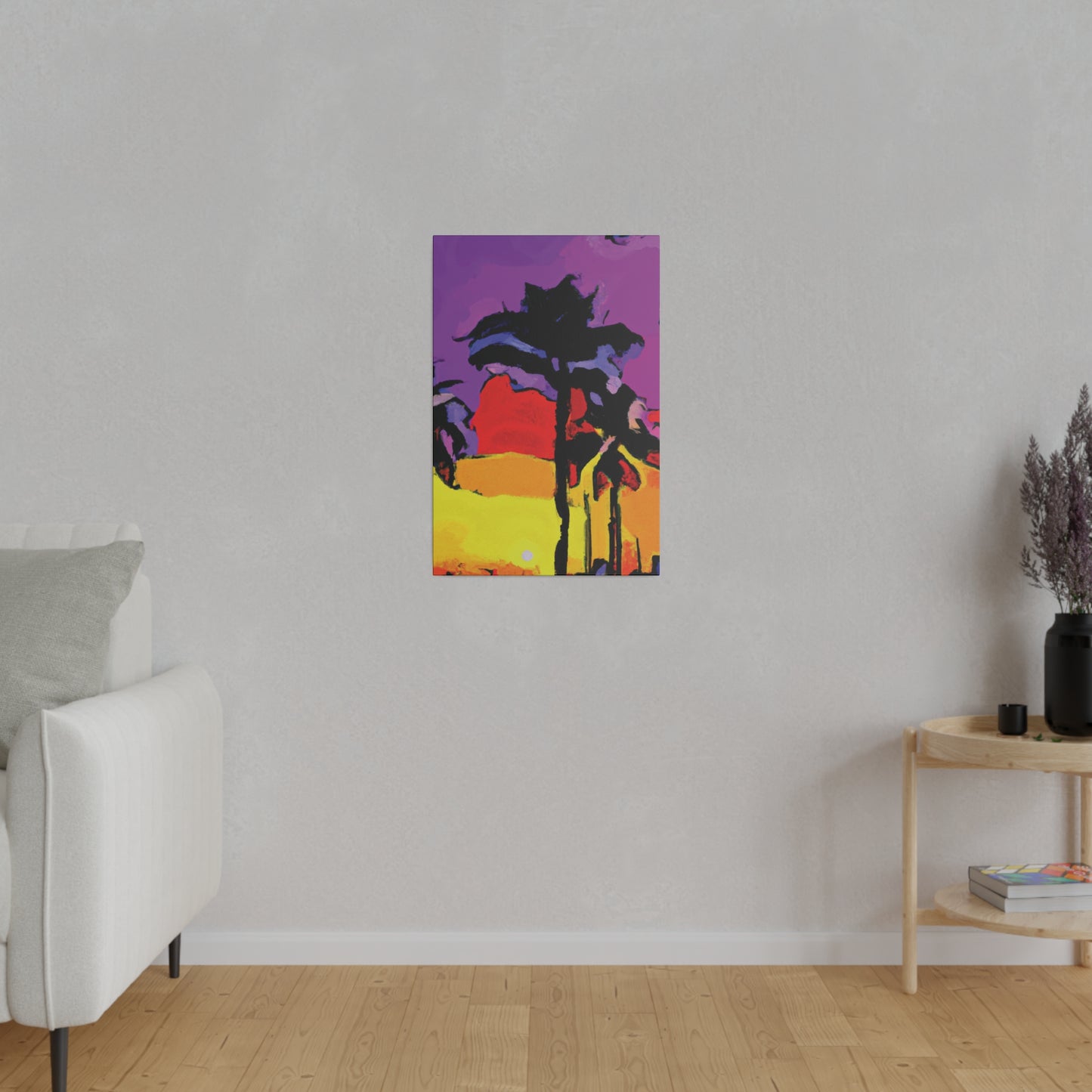 4854H - Miami Beach Sunset Painting Print | Miami | Beach | Sunset | Poster | Home Decor | Wall Art | Canvas