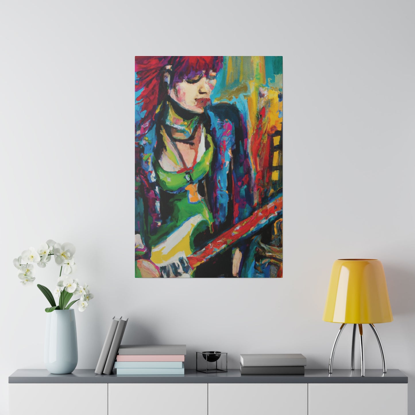 8561U - Rockstar Oil Painting Style Print | Poster | Home Decor | Wall Art | Music Art | Canvas