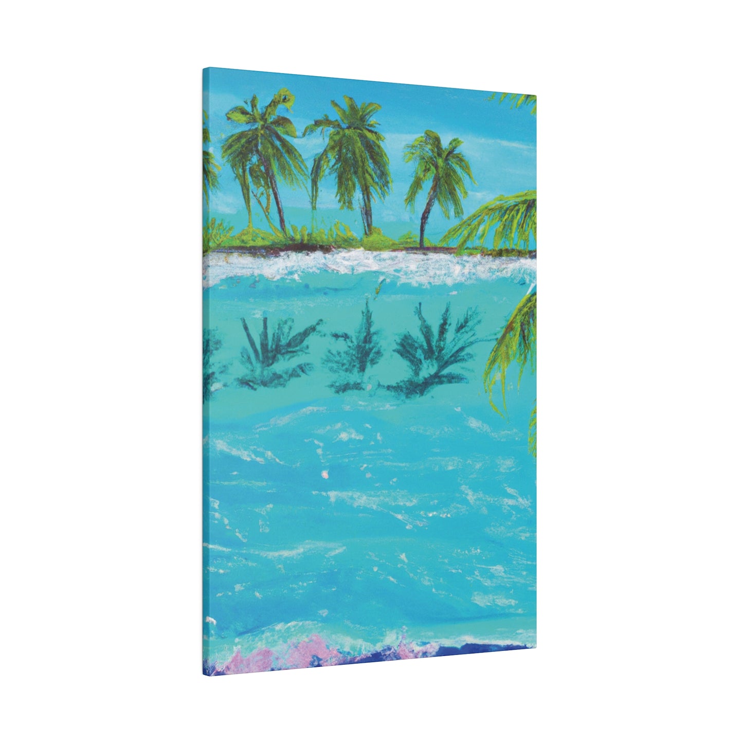 8321K - Bahamas Ocean Painting Print | Bahamas | Ocean | Beach | Poster | Home Decor | Wall Art | Canvas