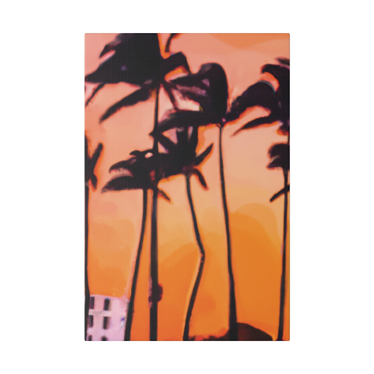 9837K - Miami Beach Sunset Painting Print | Miami | Beach | Sunset | Poster | Home Decor | Wall Art | Canvas