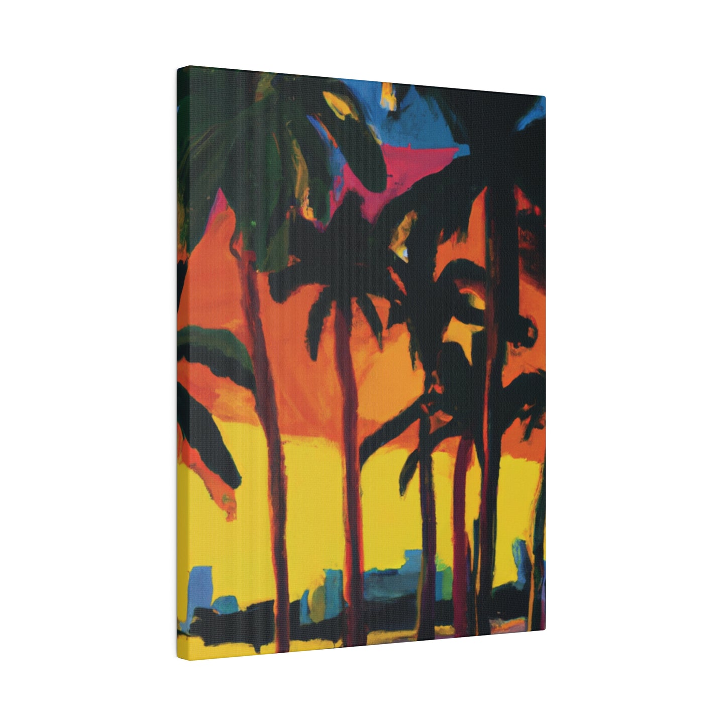 7398G - Miami Beach Sunset Painting Print | Miami | Beach | Sunset | Poster | Home Decor | Wall Art | Canvas