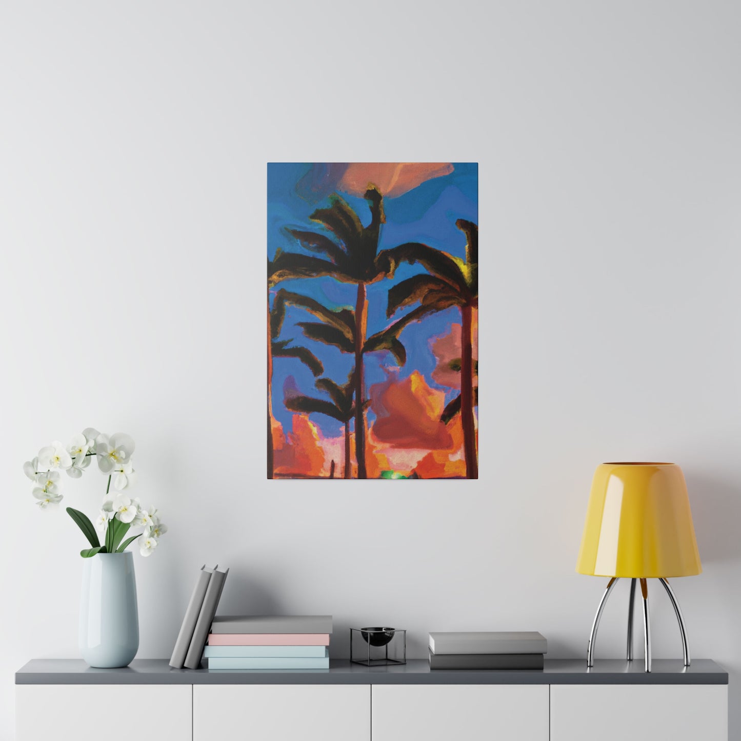 4464U - Miami Beach Sunset Painting Print | Miami | Beach | Sunset | Poster | Home Decor | Wall Art | Canvas