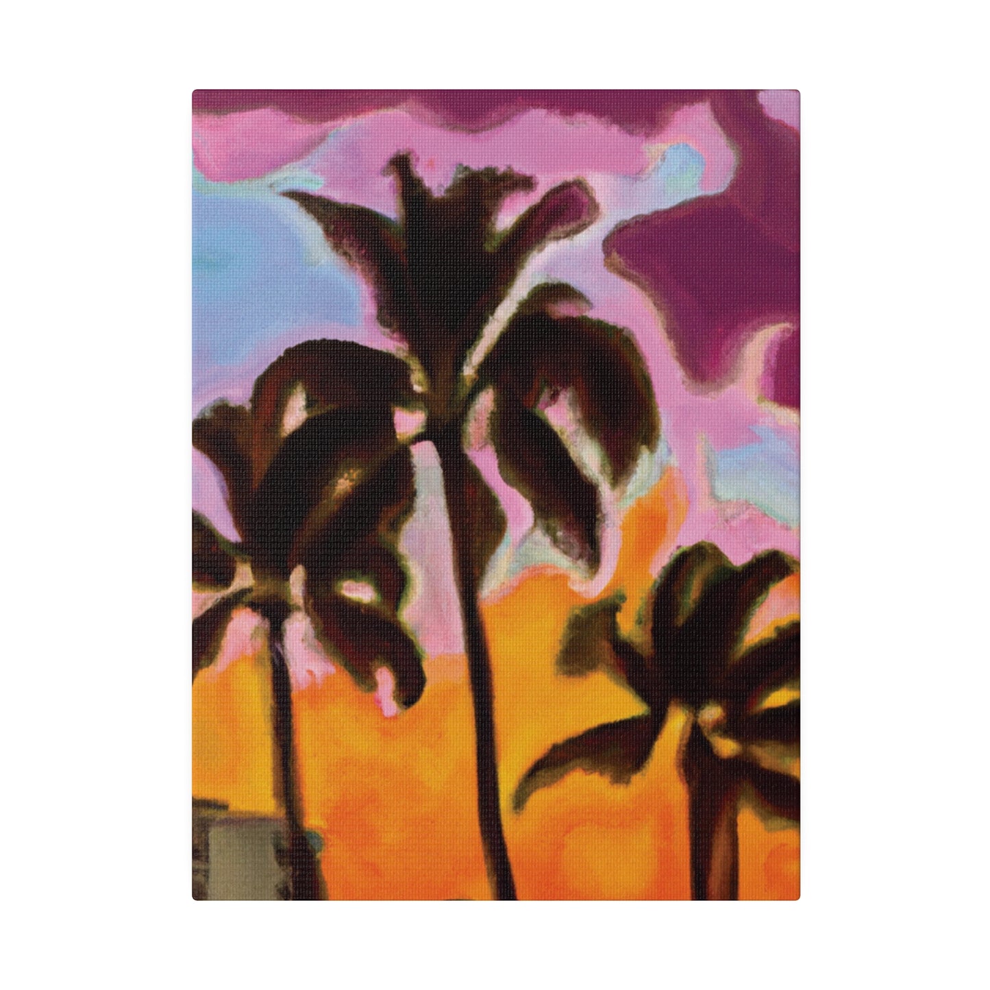 6721C - Miami Beach Sunset Painting Print | Miami | Beach | Sunset | Poster | Home Decor | Wall Art | Canvas