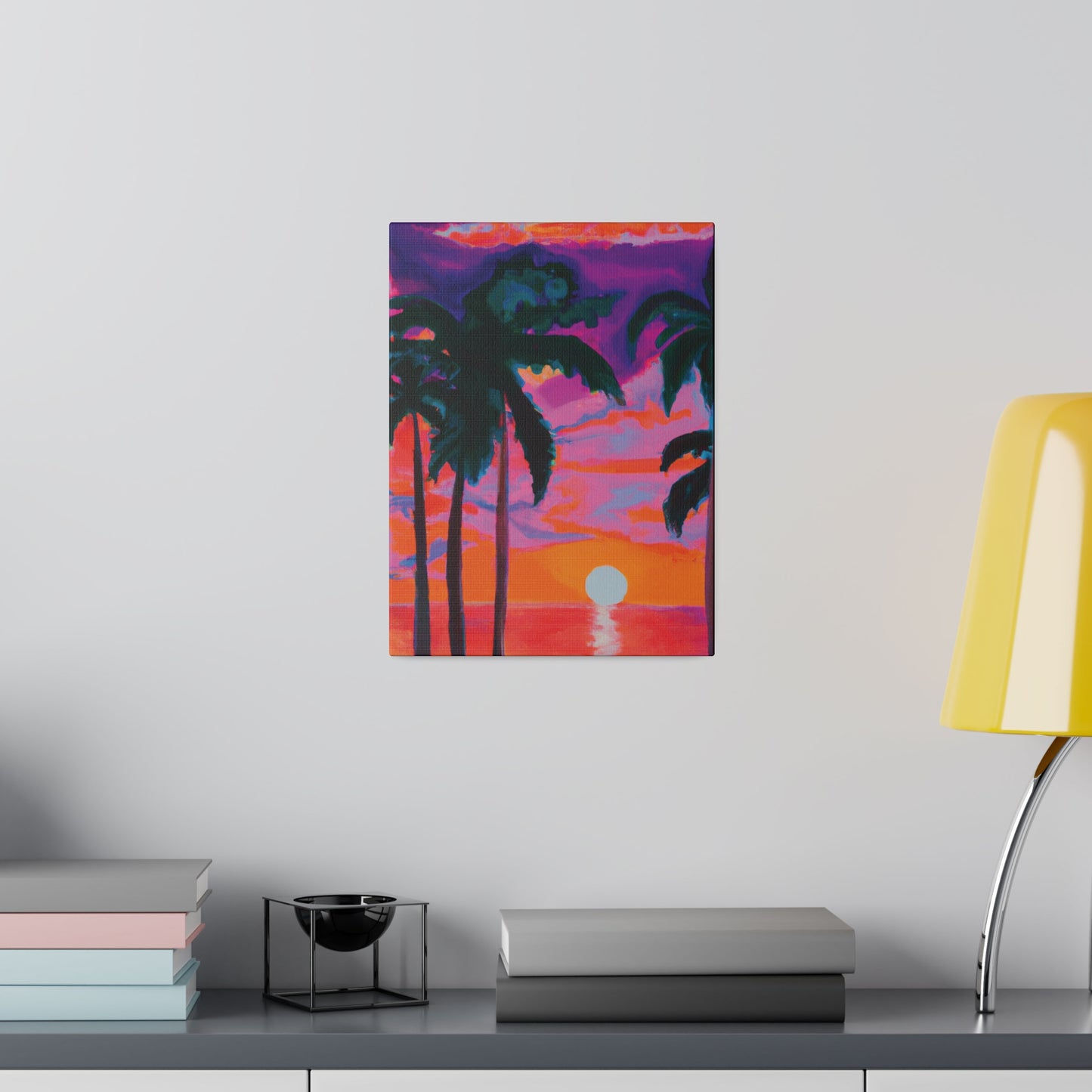 2189Z - Miami Beach Sunset Painting Print | Miami | Beach | Sunset | Poster | Home Decor | Wall Art | Canvas