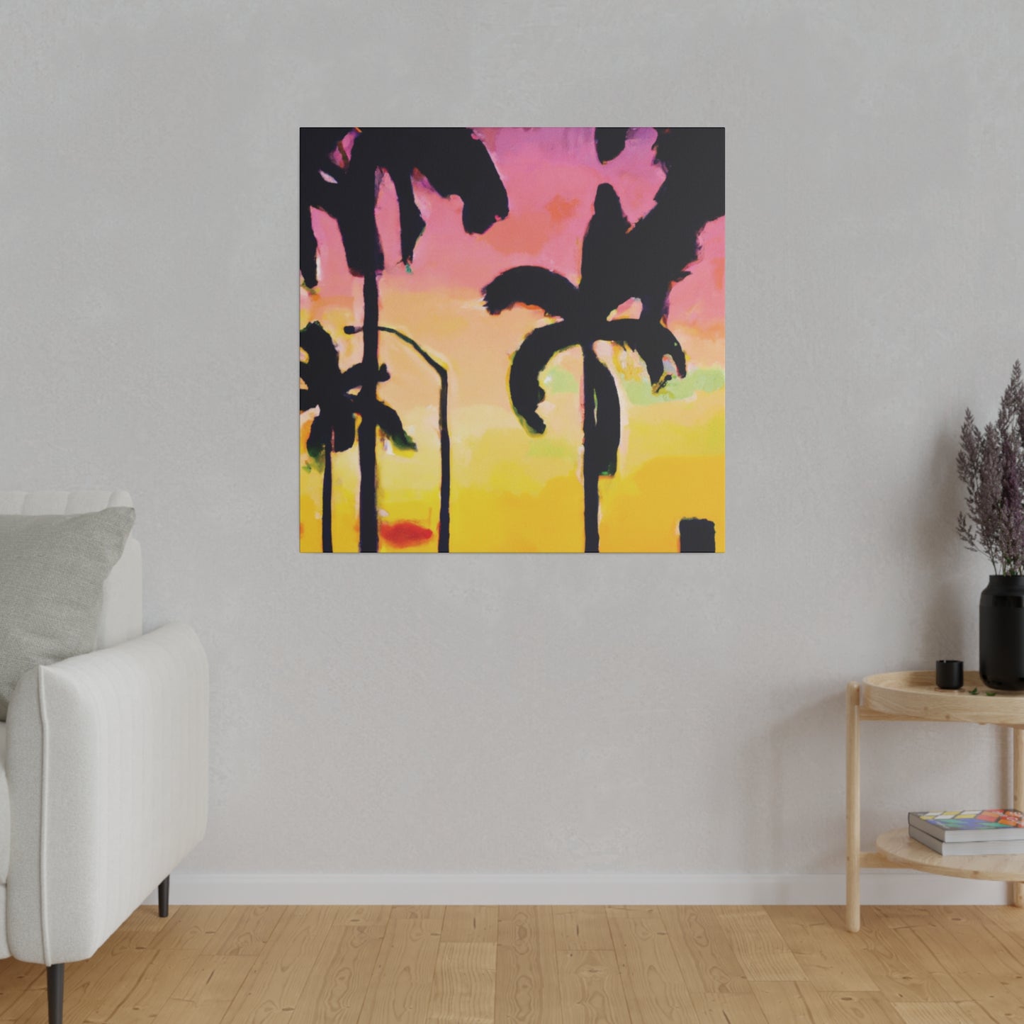 1792J - Miami Beach Sunset Painting Print | Miami | Beach | Sunset | Poster | Home Decor | Wall Art | Canvas